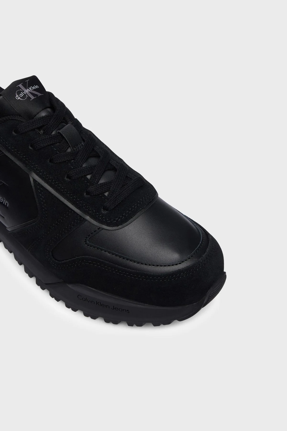 Calvin Klein Süet Detaylı Sneaker YM0YM014610GJ Erkek Ayakkabı YM0YM01461 0GJ Siyah - 5