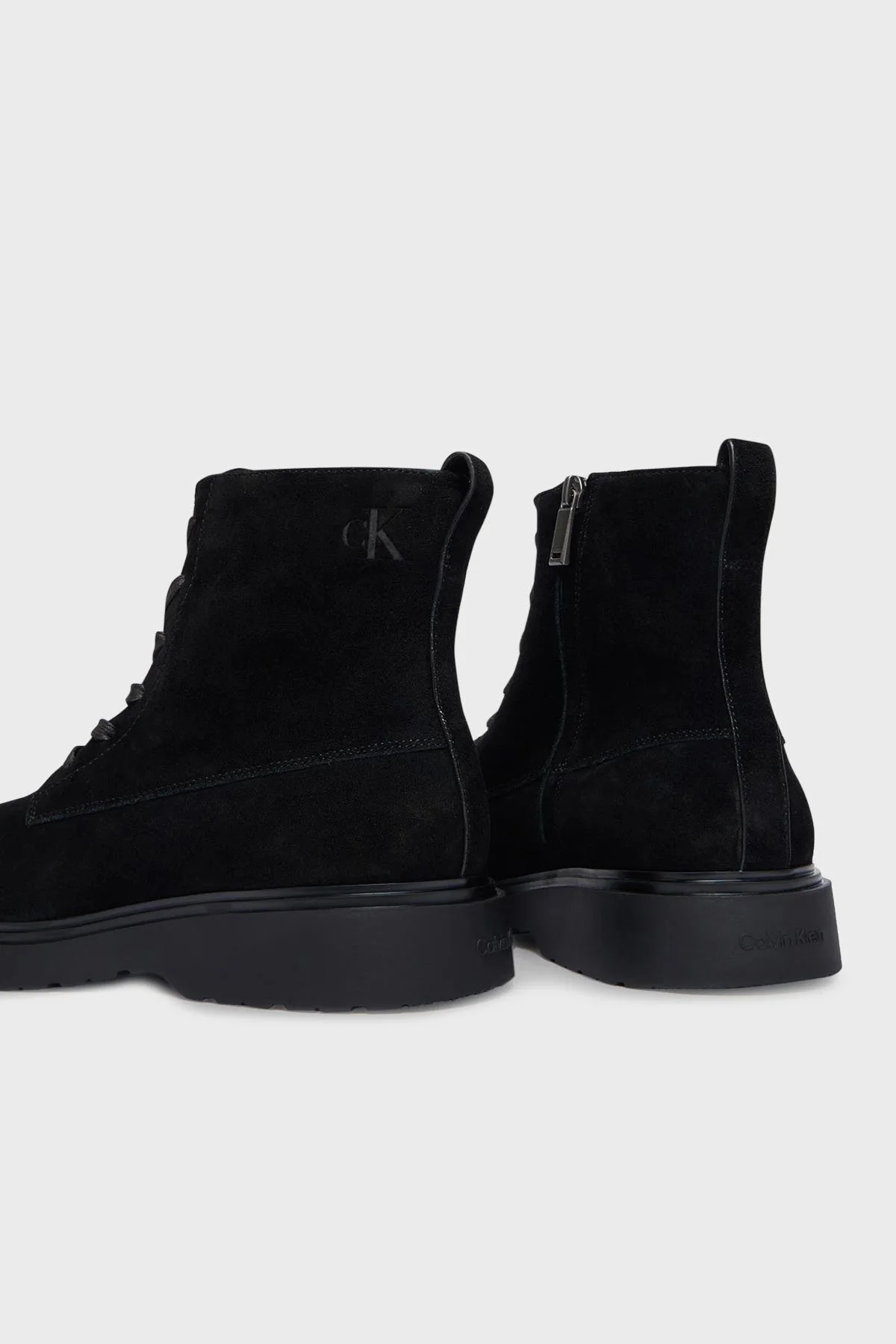 Calvin Klein Süet Fermuarlı YM0YM013710GJ Erkek Bot YM0YM01371 0GJ SİYAH - 5