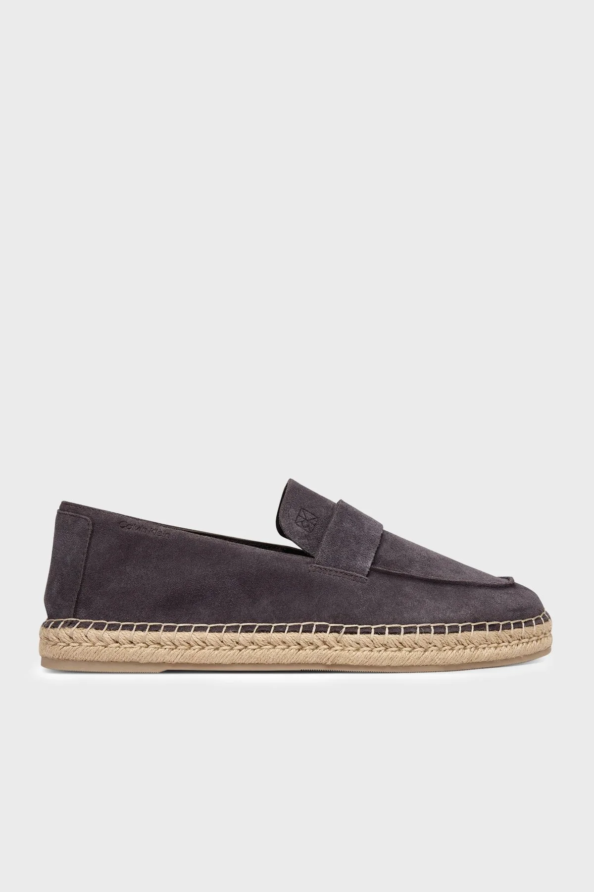 Calvin Klein Süet Logo Detaylı HM0HM02072GE7 Erkek Espadril HM0HM02072 GE7 KAHVE - 1