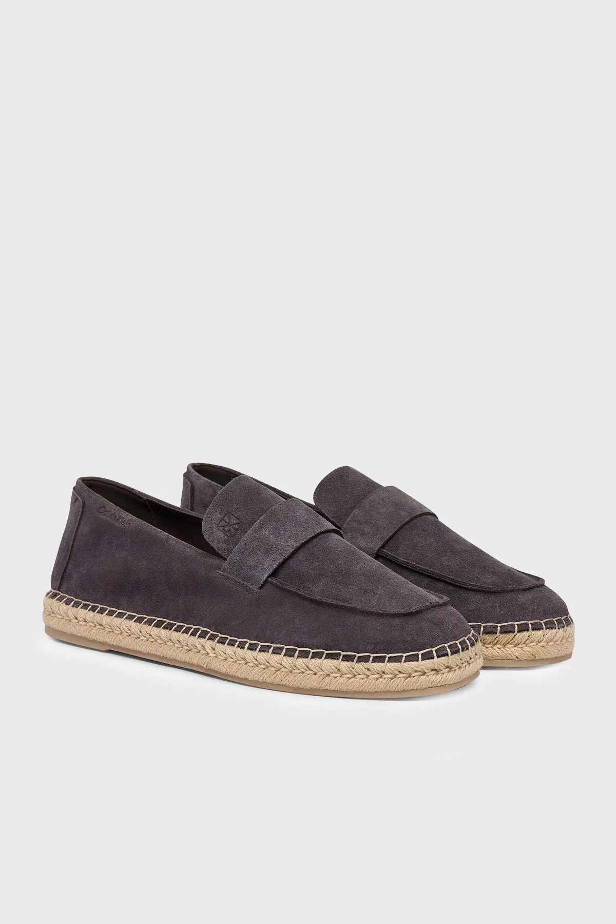 Calvin Klein Süet Logo Detaylı HM0HM02072GE7 Erkek Espadril HM0HM02072 GE7 KAHVE - 2