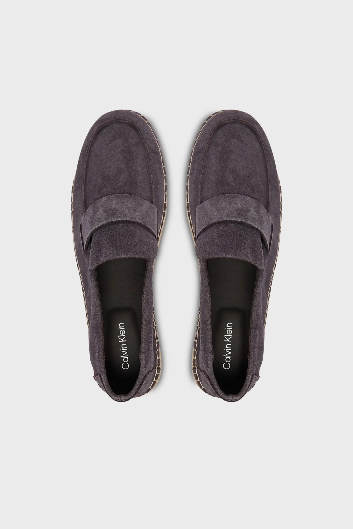 Calvin Klein Süet Logo Detaylı HM0HM02072GE7 Erkek Espadril HM0HM02072 GE7 KAHVE - 3