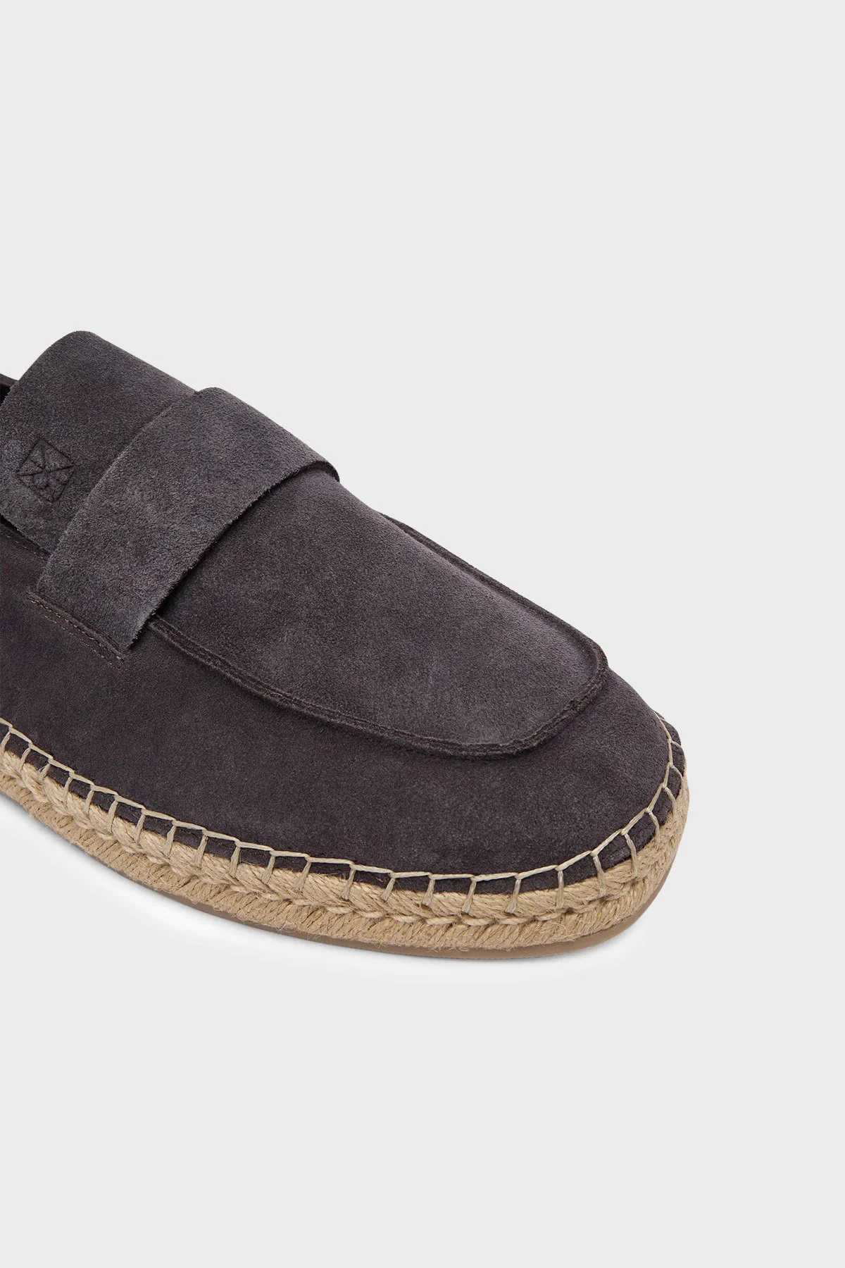 Calvin Klein Süet Logo Detaylı HM0HM02072GE7 Erkek Espadril HM0HM02072 GE7 KAHVE - 4