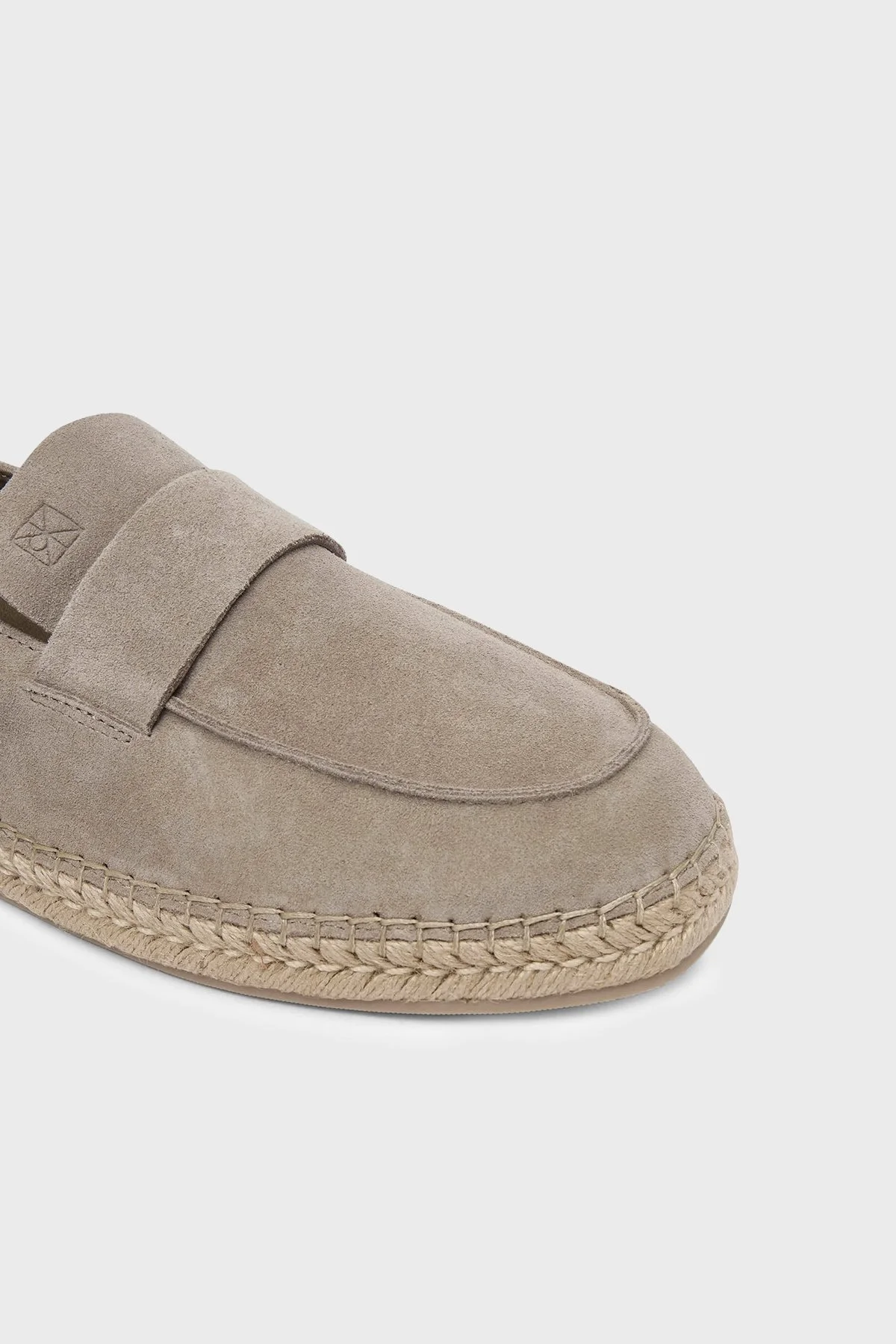 Calvin Klein Süet Logo Detaylı HM0HM02072PBO Erkek Espadril HM0HM02072 PBO VİZON - 3