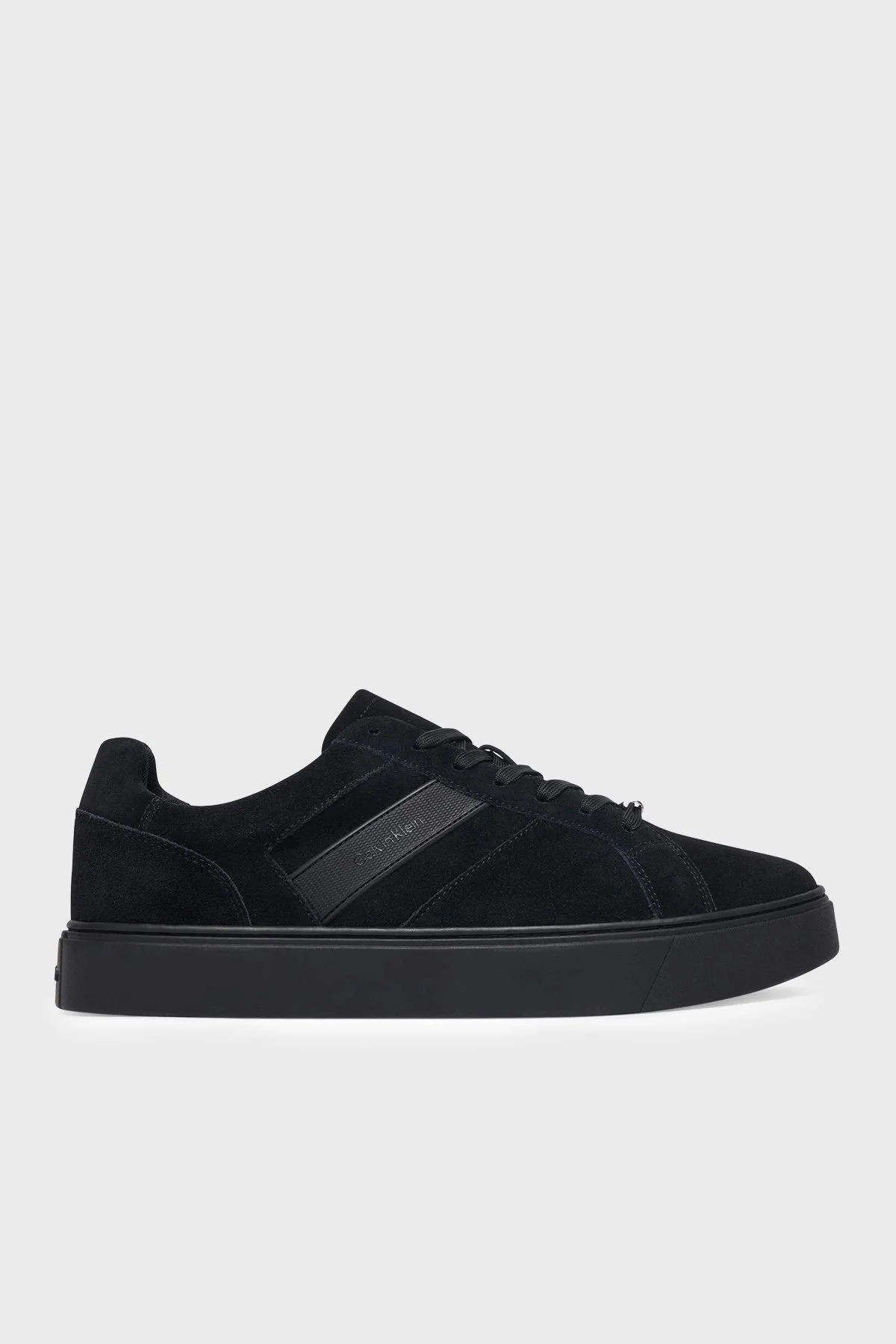 Calvin Klein Süet Logolu Sneaker Erkek Ayakkabı HM0HM02200 0GJ SİYAH - 1