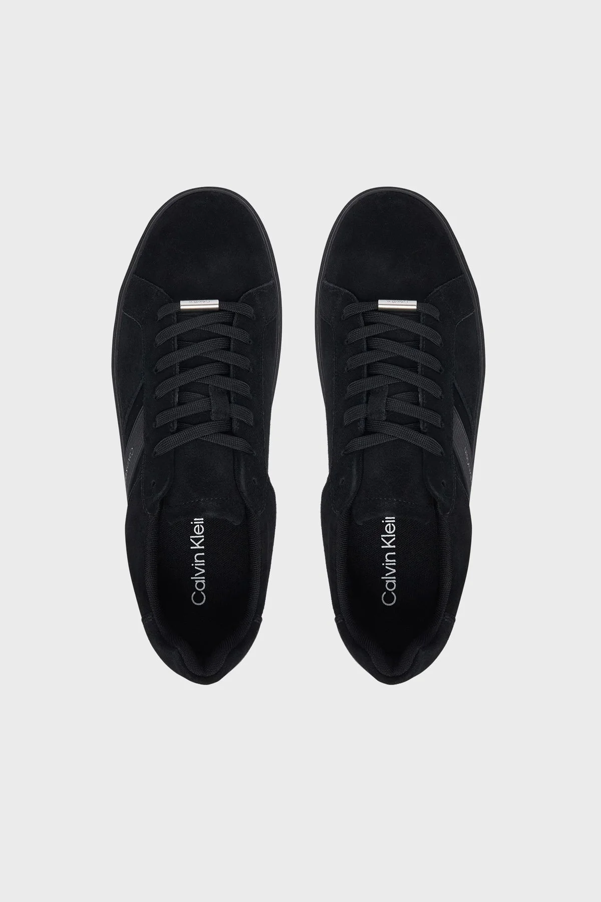 Calvin Klein Süet Logolu Sneaker Erkek Ayakkabı HM0HM02200 0GJ SİYAH - 3