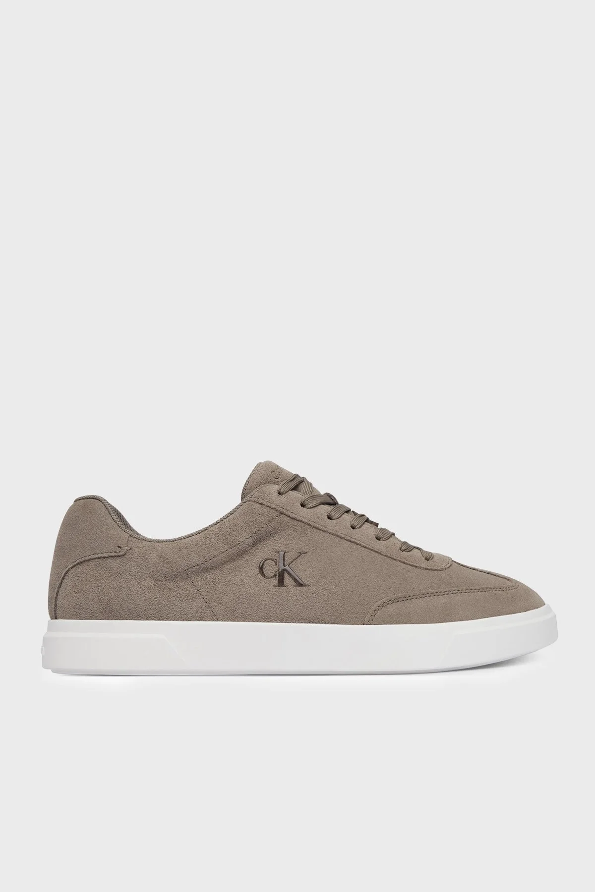 Calvin Klein Süet Logolu Sneaker HM0HM02201PBO Erkek Ayakkabı HM0HM02201 PBO SÜTLÜ KAHVE - 1