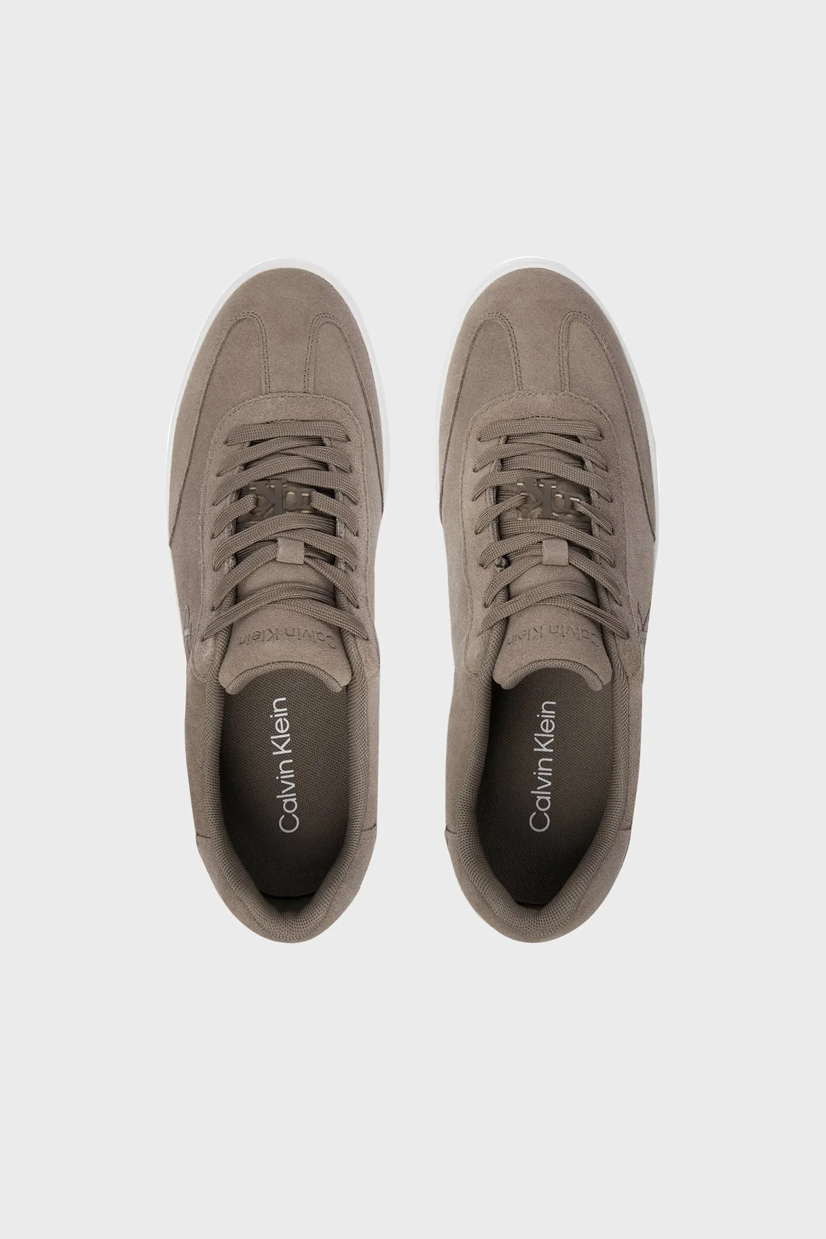 Calvin Klein Süet Logolu Sneaker HM0HM02201PBO Erkek Ayakkabı HM0HM02201 PBO SÜTLÜ KAHVE - 3