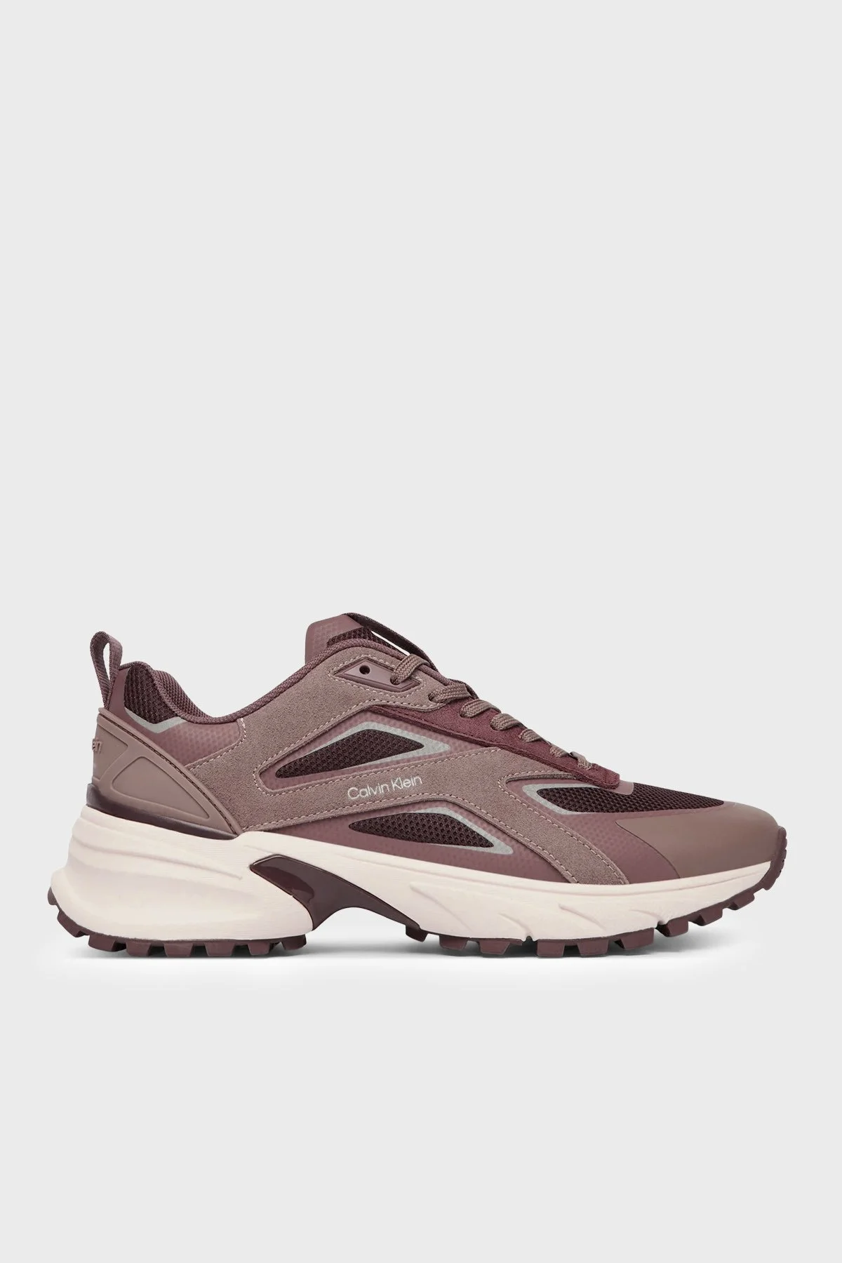 Calvin Klein Süet Logolu Sneaker HW0HW031070J8 Kadın Ayakkabı HW0HW03107 0J8 Haki-Kahve-Bej - 1
