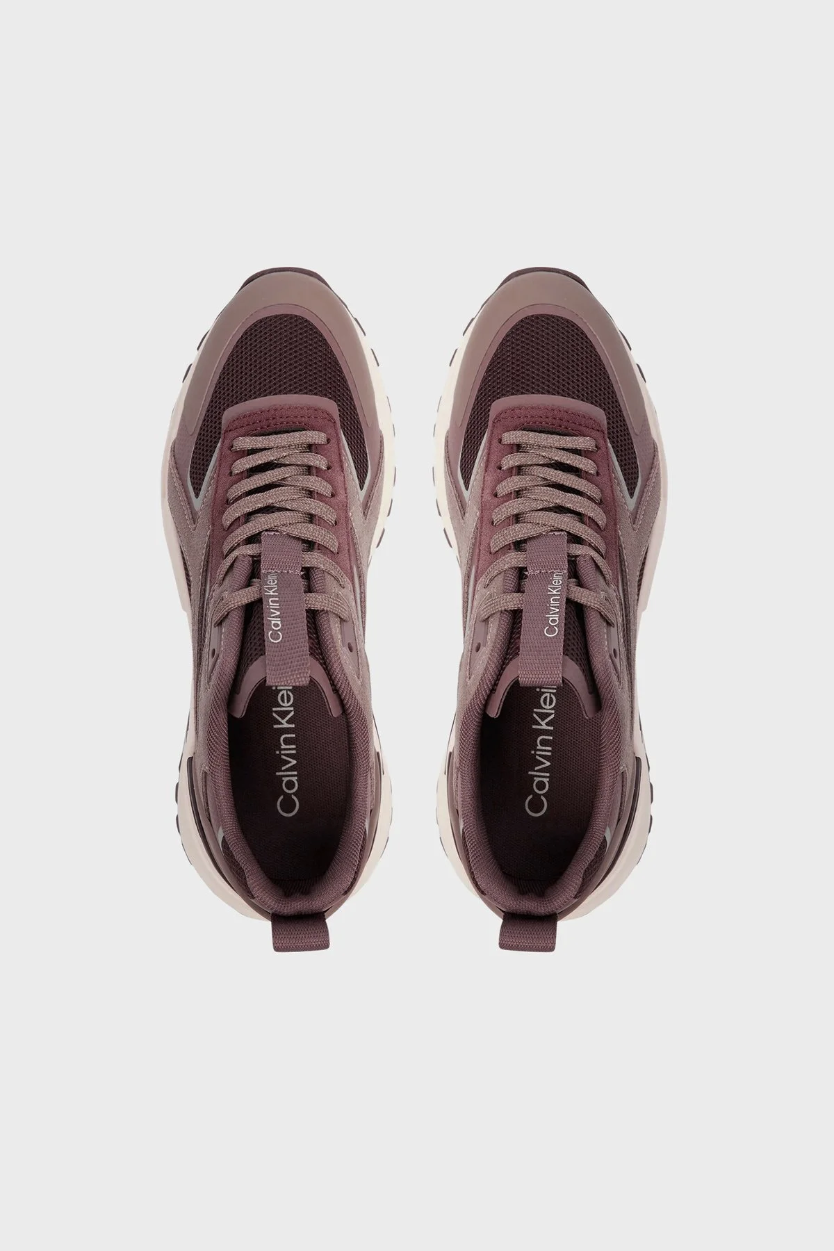Calvin Klein Süet Logolu Sneaker HW0HW031070J8 Kadın Ayakkabı HW0HW03107 0J8 Haki-Kahve-Bej - 3