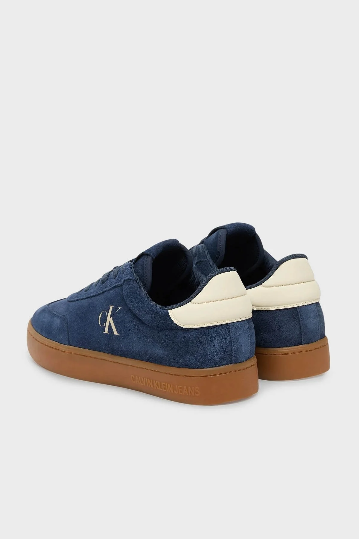 Calvin Klein Süet Logolu Sneaker YM0YM01300DW4 Erkek Ayakkabı YM0YM01300 DW4 LACİVERT - 4