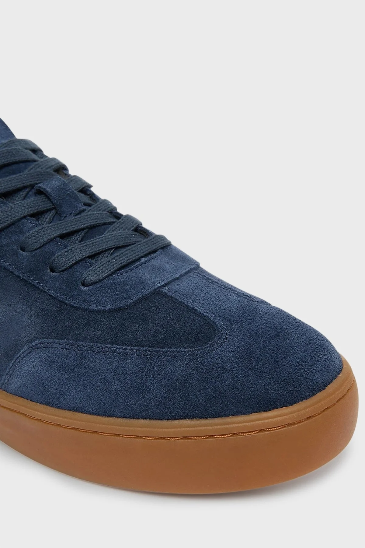 Calvin Klein Süet Logolu Sneaker YM0YM01300DW4 Erkek Ayakkabı YM0YM01300 DW4 LACİVERT - 5