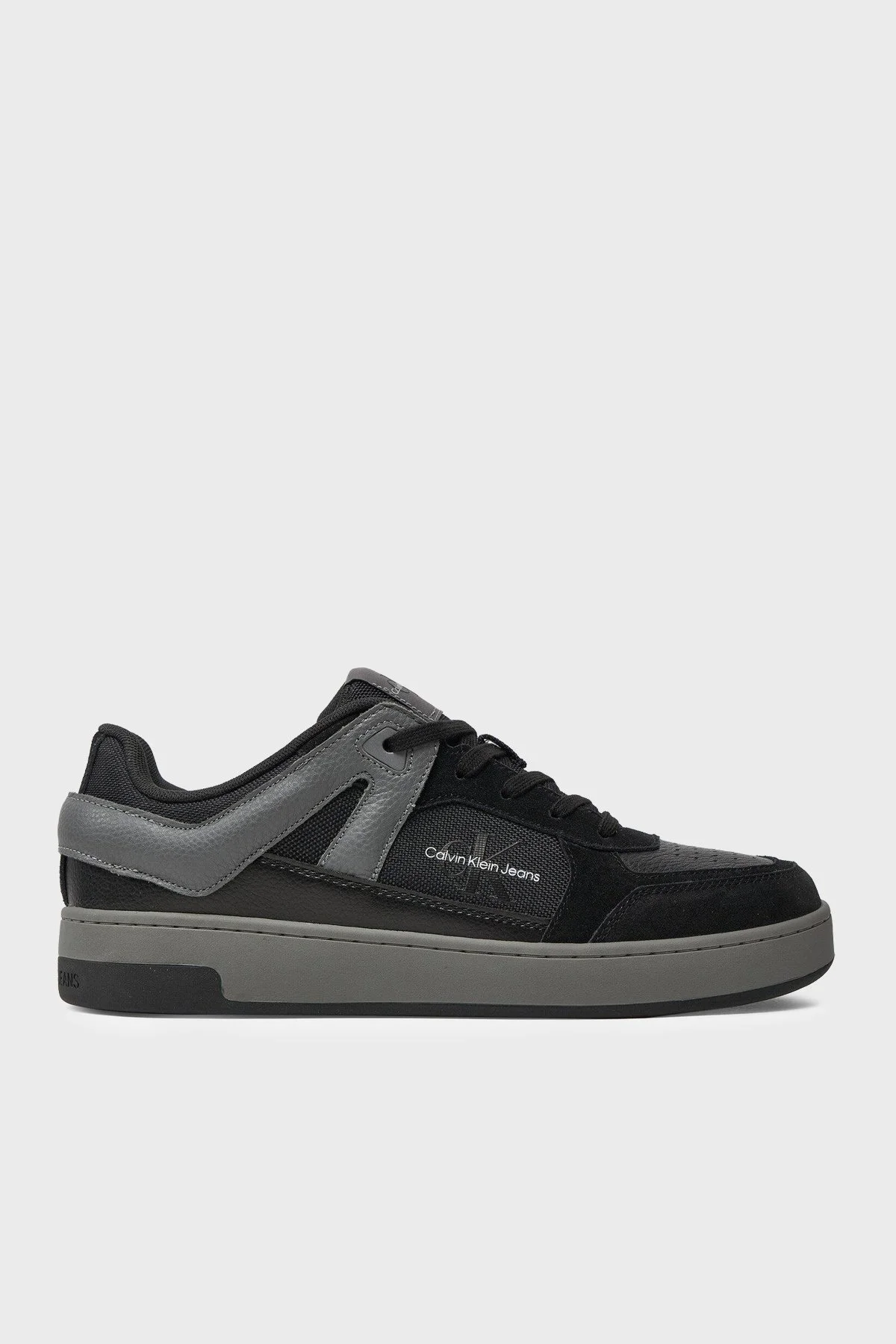 Calvin Klein Süet Sneaker YM0YM009940GQ Erkek Ayakkabı YM0YM00994 0GQ SİYAH-GRİ - 1