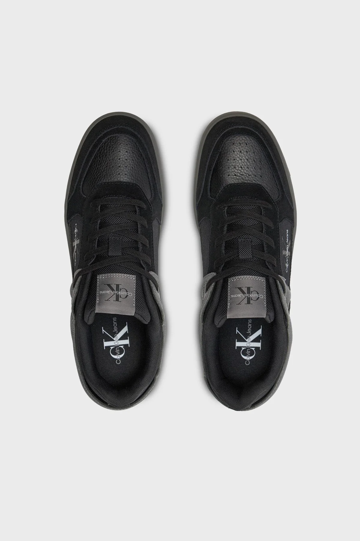 Calvin Klein Süet Sneaker YM0YM009940GQ Erkek Ayakkabı YM0YM00994 0GQ SİYAH-GRİ - 4