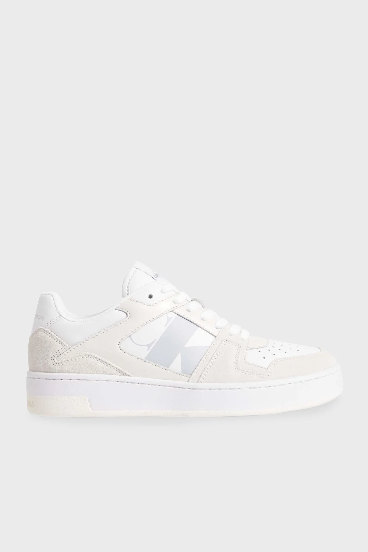 Calvin Klein Süet Sneaker YW0YW01273YBR Bayan Ayakkabı YW0YW01273 YBR BEYAZ - 1