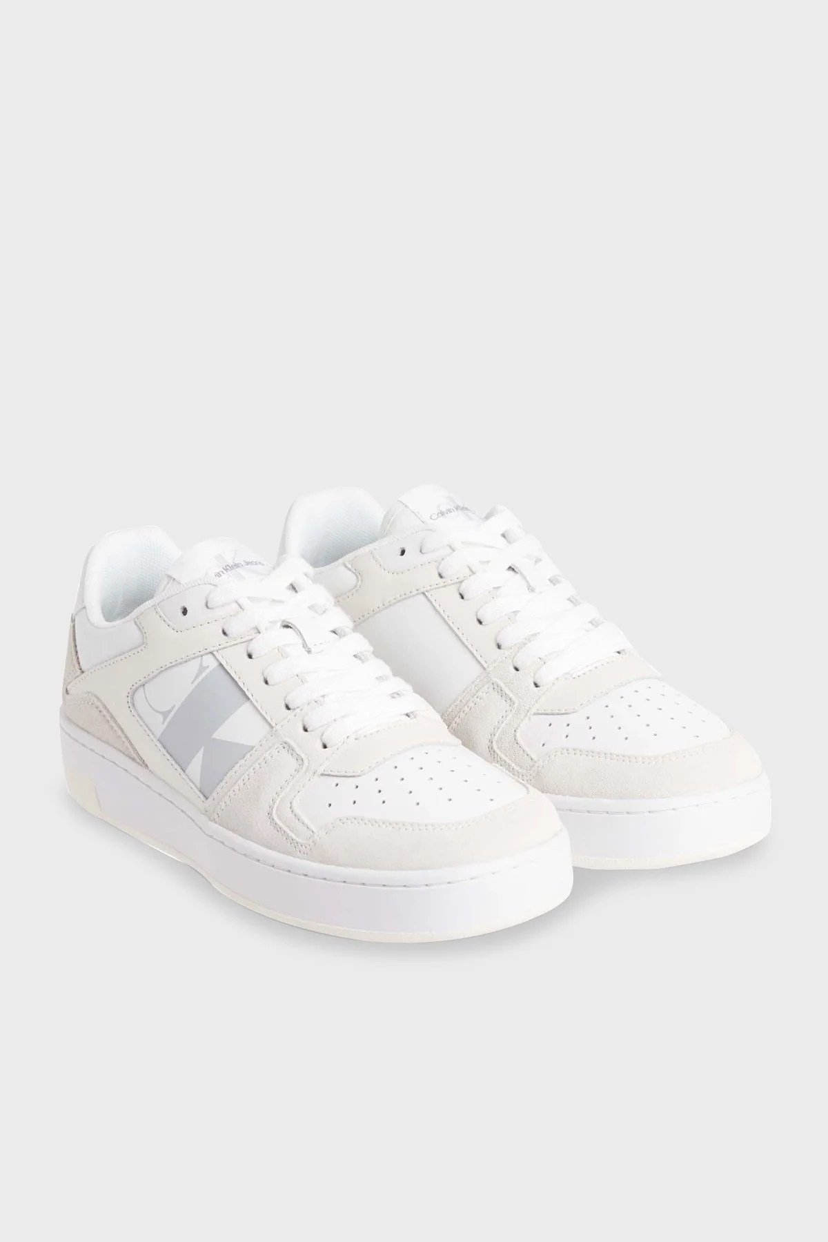 Calvin Klein Süet Sneaker YW0YW01273YBR Bayan Ayakkabı YW0YW01273 YBR BEYAZ - 2