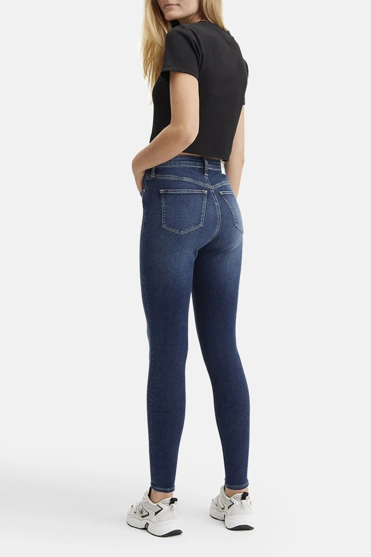 Calvin Klein Süper Skinny Fit Yüksek Bel Jeans J20J2212501BJ Bayan Kot Pantolon J20J221250 1BJ MAVİ - 2