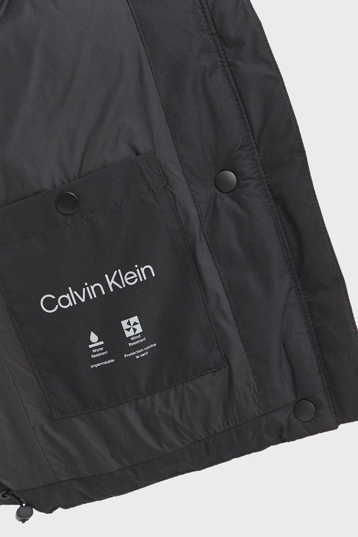 Calvin Klein Suya Dayanıklı Çıkarılabilir Kapüşonlu Şişme LV047H504GUB1 Kadın Mont LV047H504G UB1 Siyah - 8