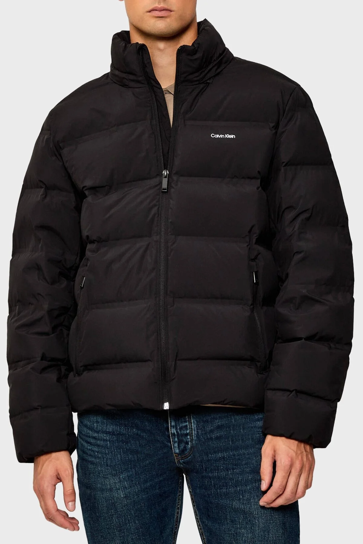 Calvin Klein Suya Dayanıklı Regular Fit Çıkarılabilir Kapüşonlu Şişme LV04LD517GUB1 Erkek Mont LV04LD517G UB1 SİYAH - 4