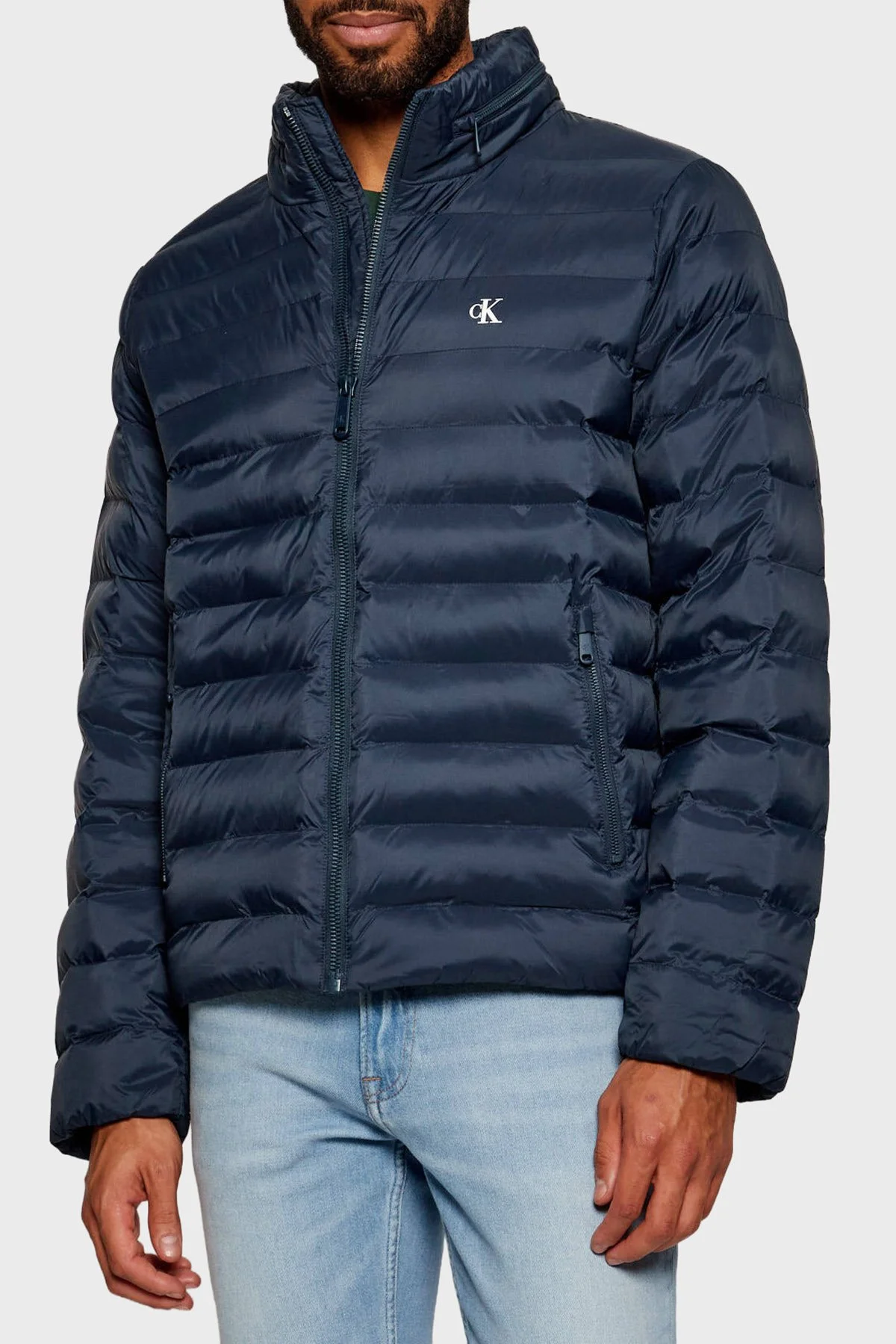 Calvin Klein Suya Dayanıklı Regular Fit Gizlenebilir Kapüşonlu LV04RC511GPPK Erkek Mont LV04RC511G PPK LACİVERT - 5