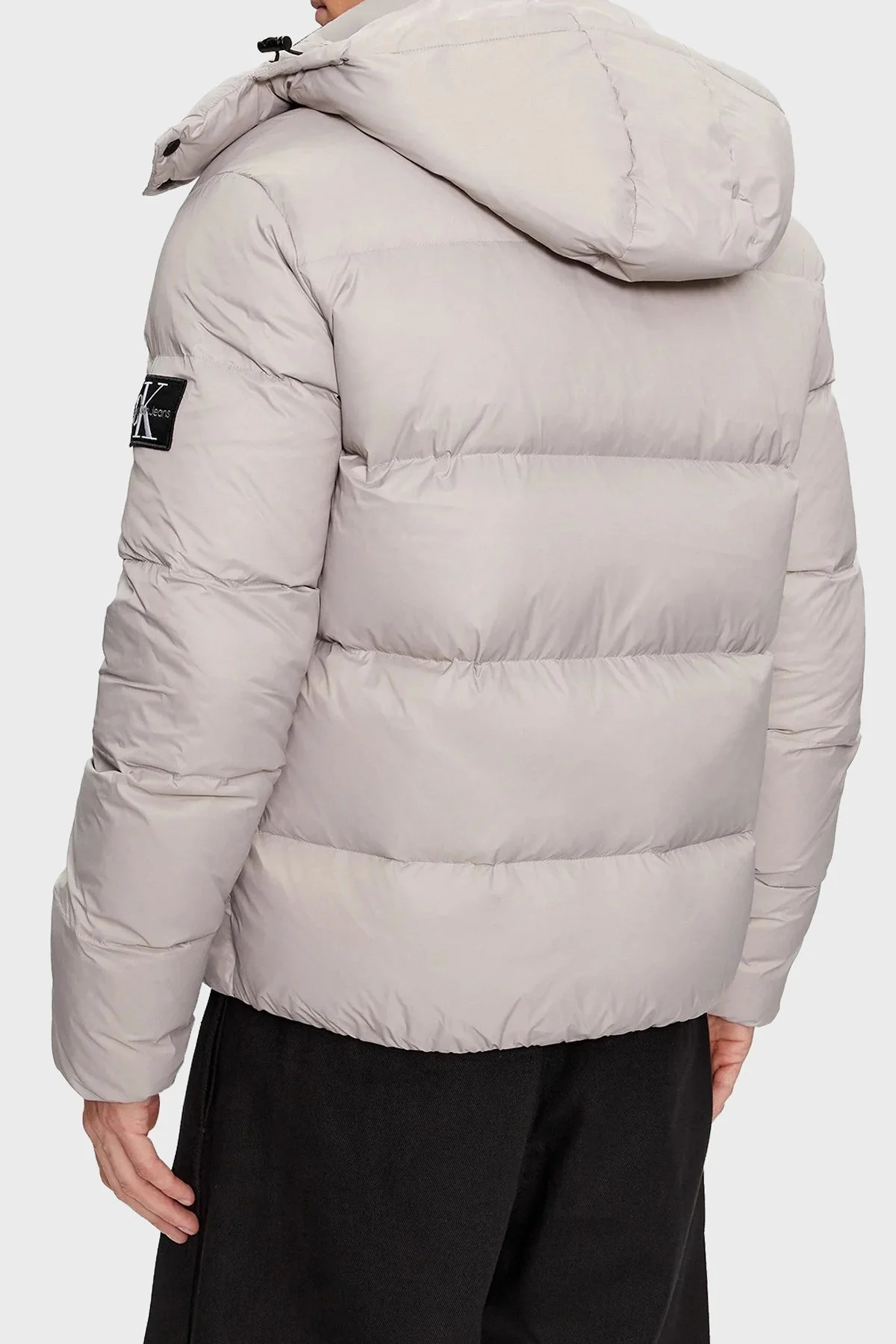 Calvin Klein Suya Dayanıklı Regular Fit Kuş Tüyü Dolgulu J30J323468PEE Erkek Mont J30J323468 PEE GRİ - 2