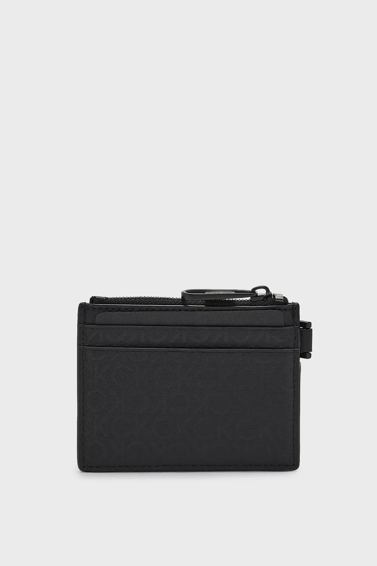 Calvin Klein Tamamı Logolu Fermuarlı Erkek Kartlık K50K510198 01I SİYAH - 3