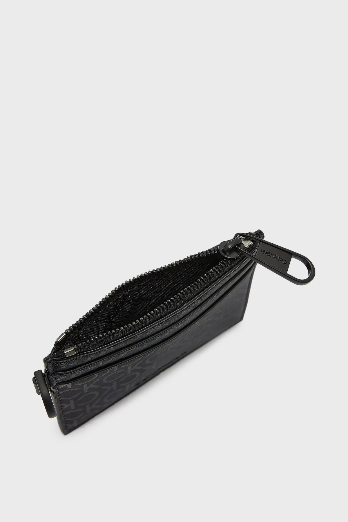 Calvin Klein Tamamı Logolu Fermuarlı Erkek Kartlık K50K510198 01I SİYAH - 5