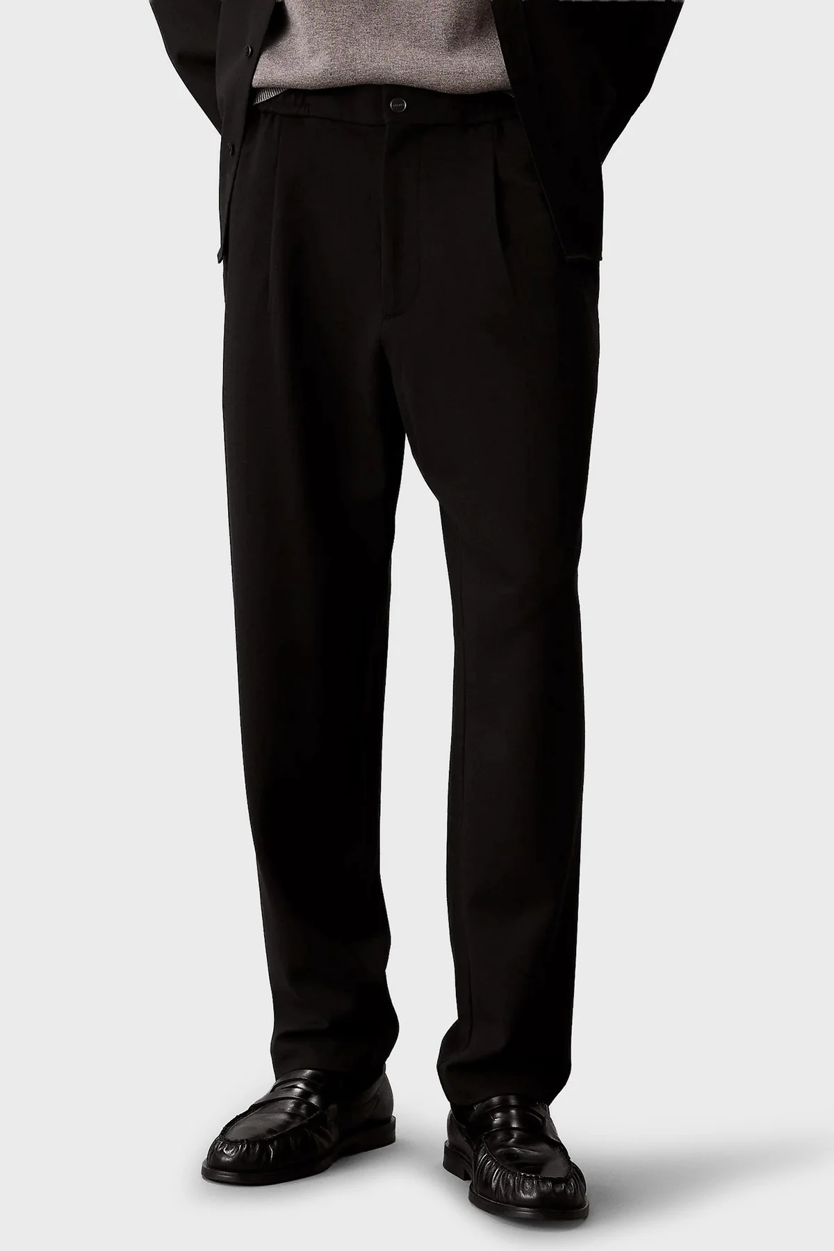 Calvin Klein Tapered Fit Normal Bel Daralan Paça LV04LF607GUB1 Erkek Pantolon LV04LF607G UB1 SİYAH - 1