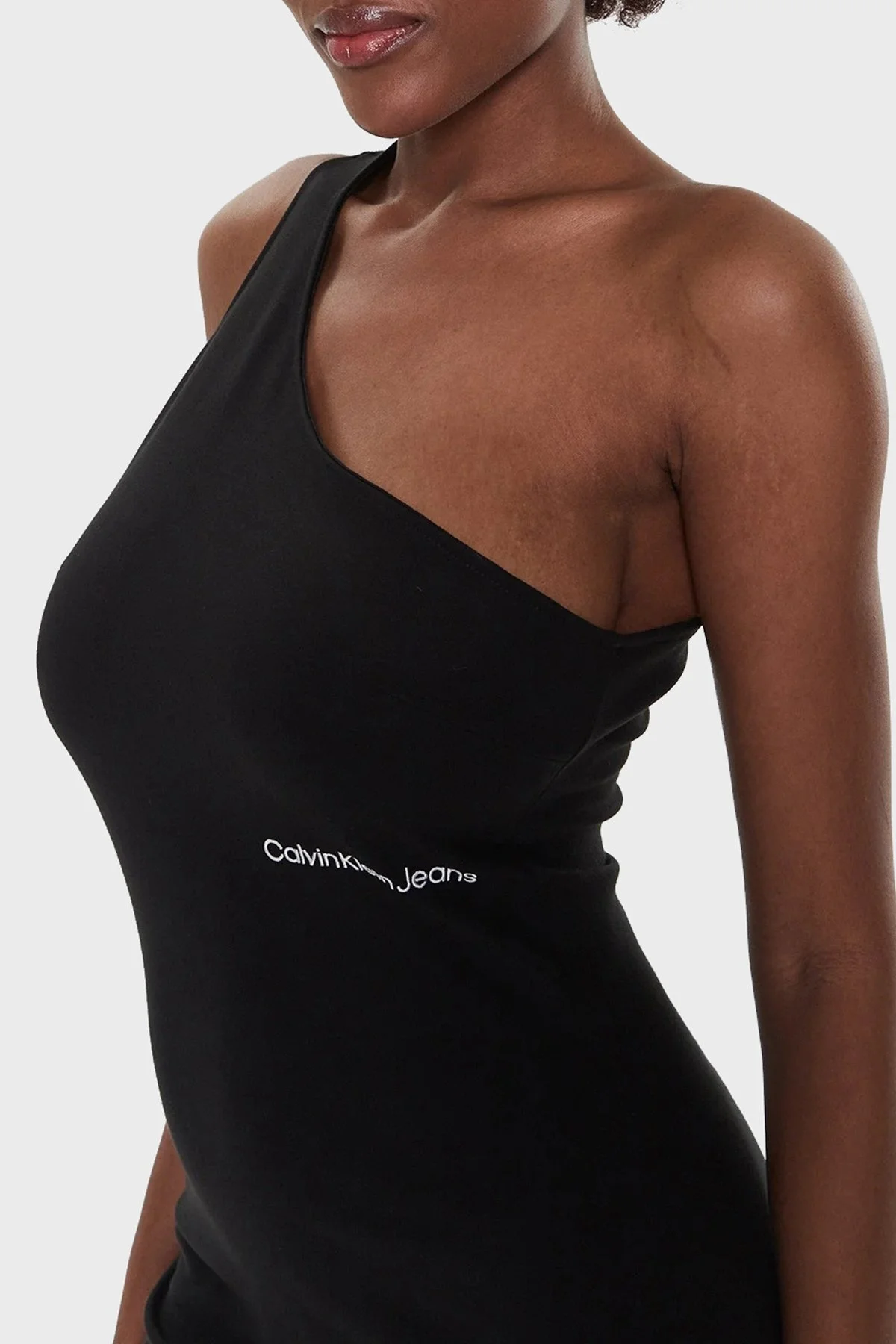 Calvin Klein Tek Omuz Bodycon Streç J20J220757BEH Bayan Elbise J20J220757 BEH SİYAH - 4