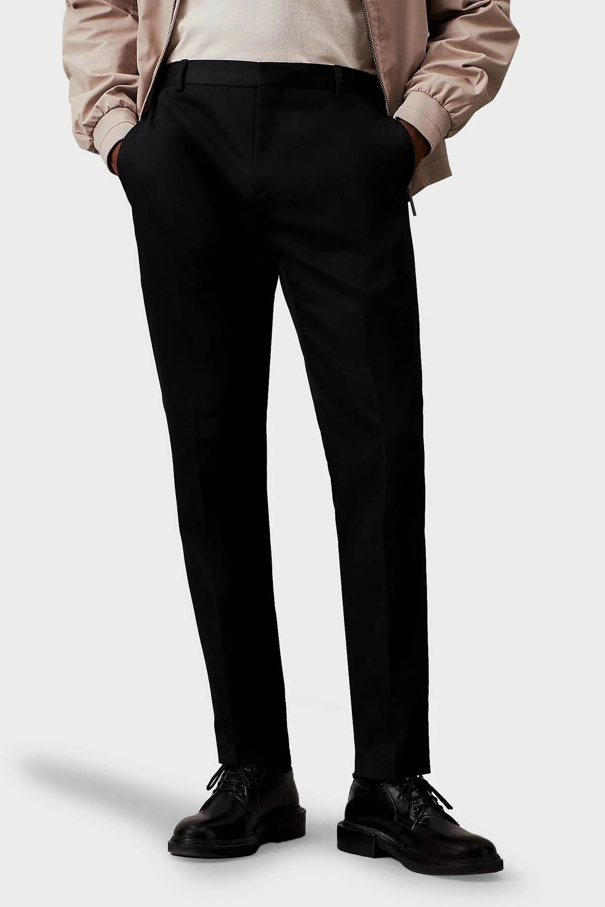 Calvin Klein Termo Pamuklu Slim Fit K10K112654BEH Erkek Pantolon K10K112654 BEH SİYAH - 2