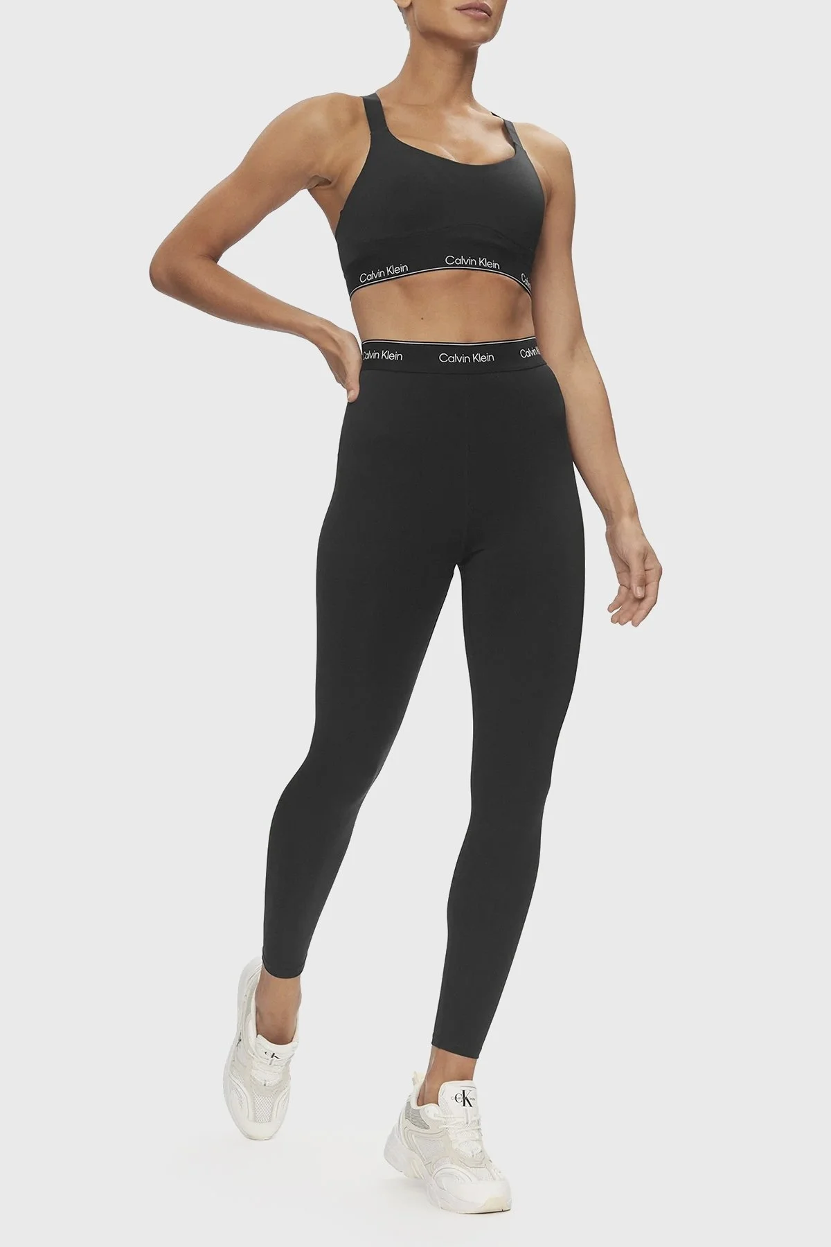 Calvin Klein Turbo-Dry Yüksek Bel 00GWS4L633BAE Bayan Tayt 00GWS4L633 BAE SİYAH - 1