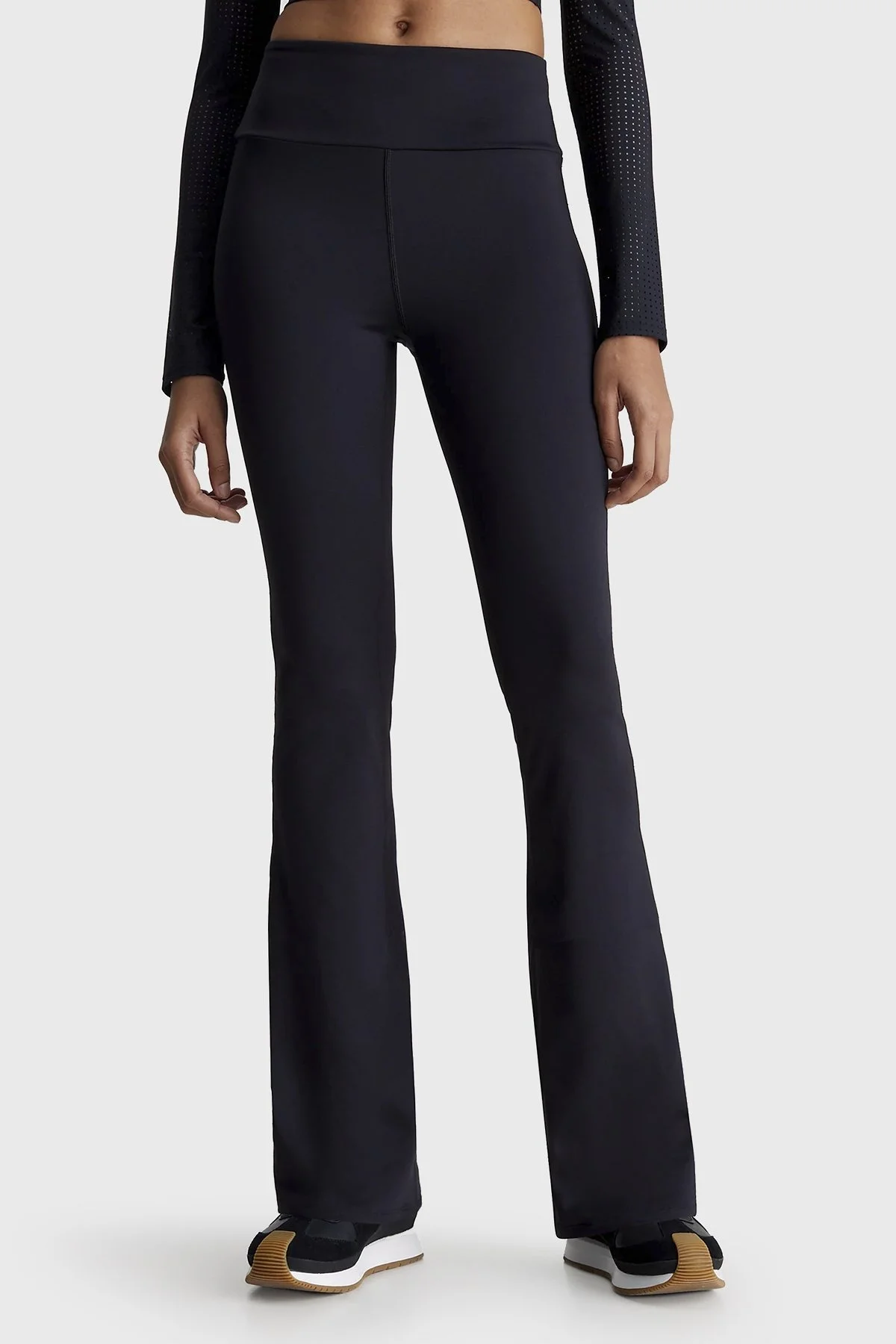 Calvin Klein Turbo-Dry Yüksek Bel Slim Fit 00GWS4L650BAE Bayan Tayt 00GWS4L650 BAE SİYAH - 2