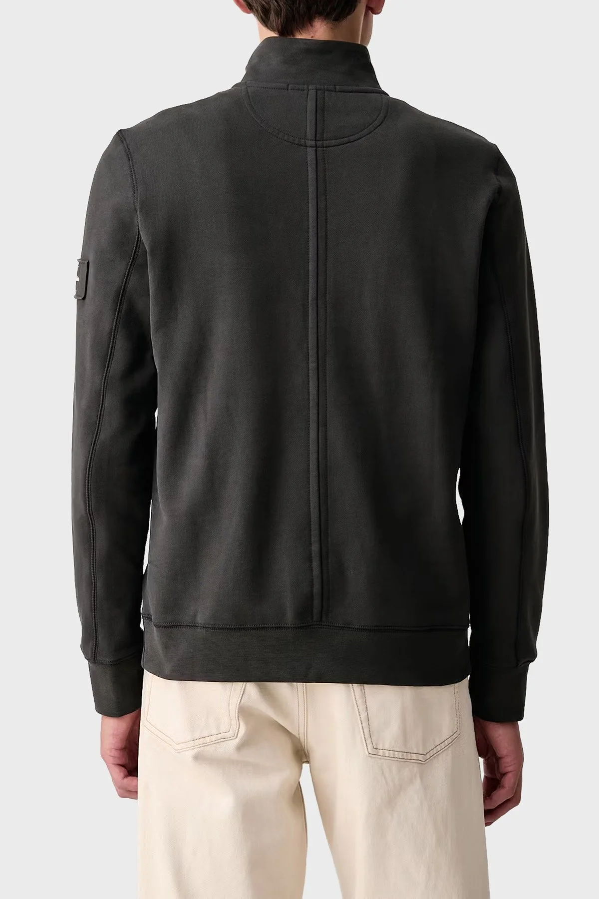 Calvin Klein Yarım Fermuarlı Aplike Logolu shirt LV04RJ203G8MN Erkek Sweat LV04RJ203G 8MN Antrasit - 3