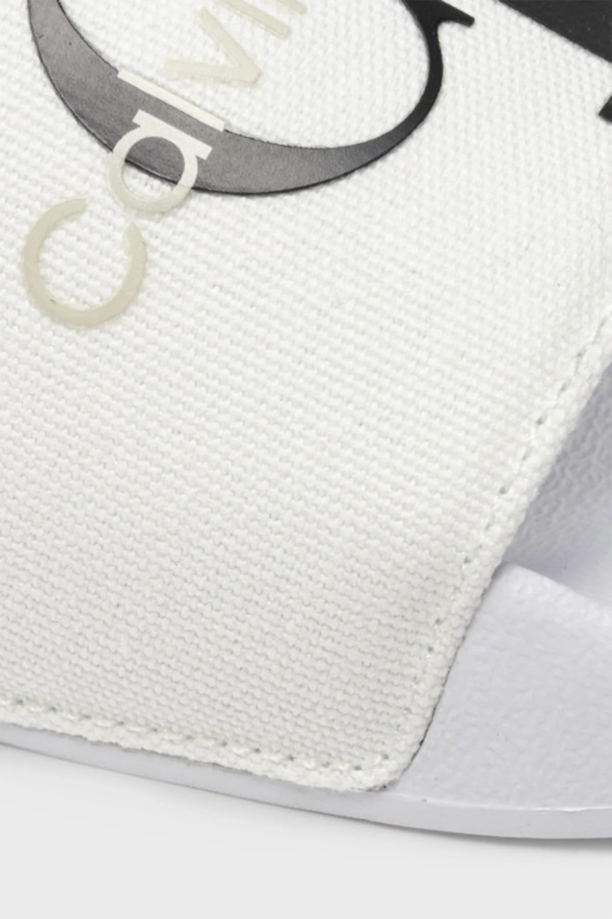 Calvin Klein Yazı Baskılı YM0YM00061YBR Erkek Terlik YM0YM00061 YBR BEYAZ - 6