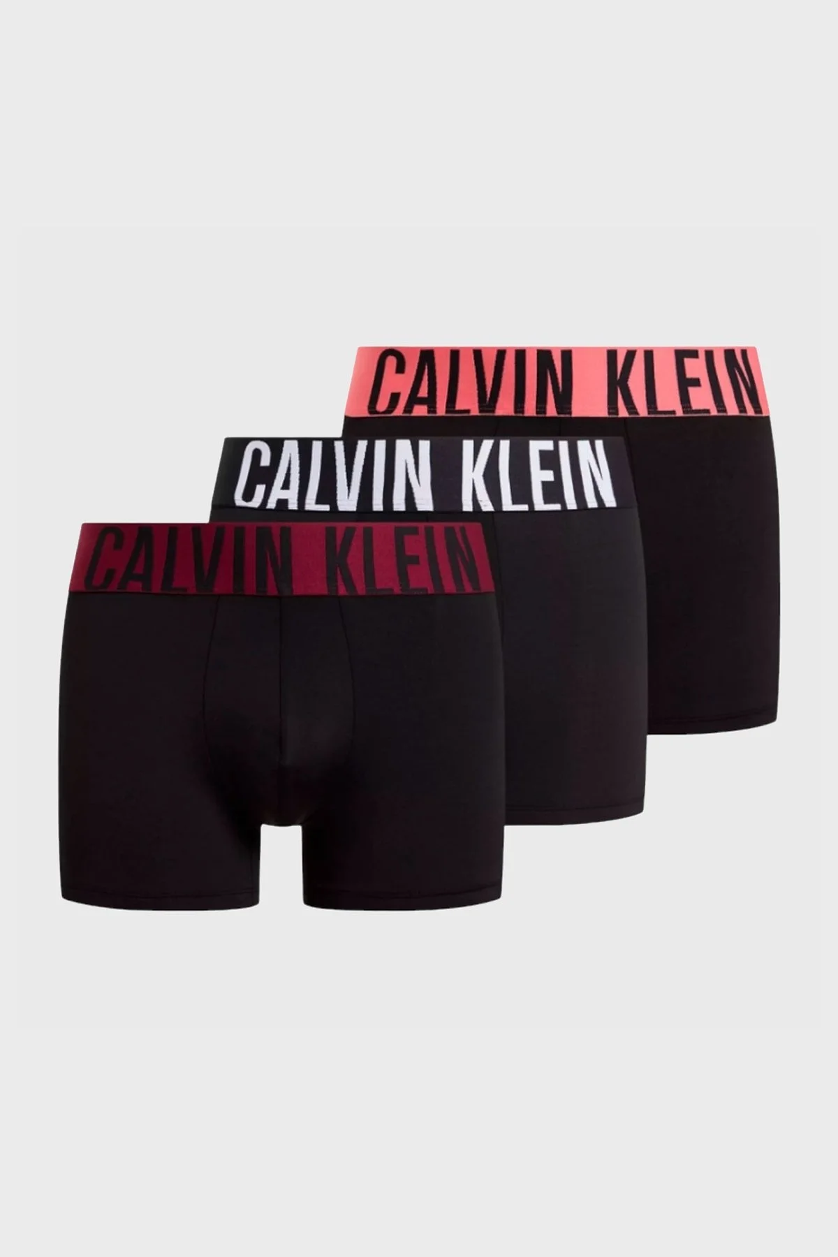 Calvin Klein Yumuşak Dokulu 3 Pack 000NB3775AMDL Erkek Boxer 000NB3775A MDL SİYAH - 1