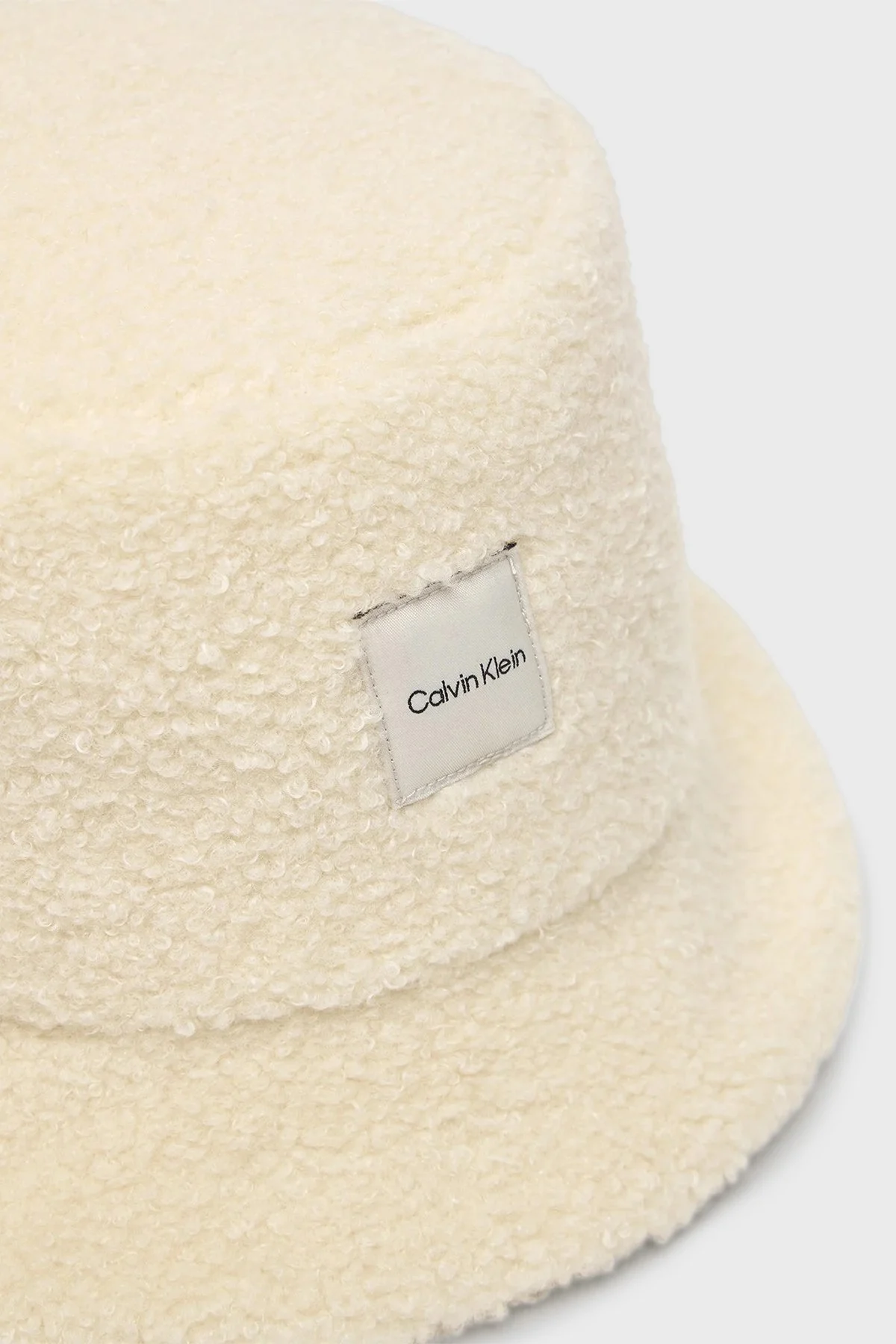 Calvin Klein Yumuşak Dokulu Bucket LV04F5055GQYJ Bayan Şapka LV04F5055G QYJ EKRU - 3