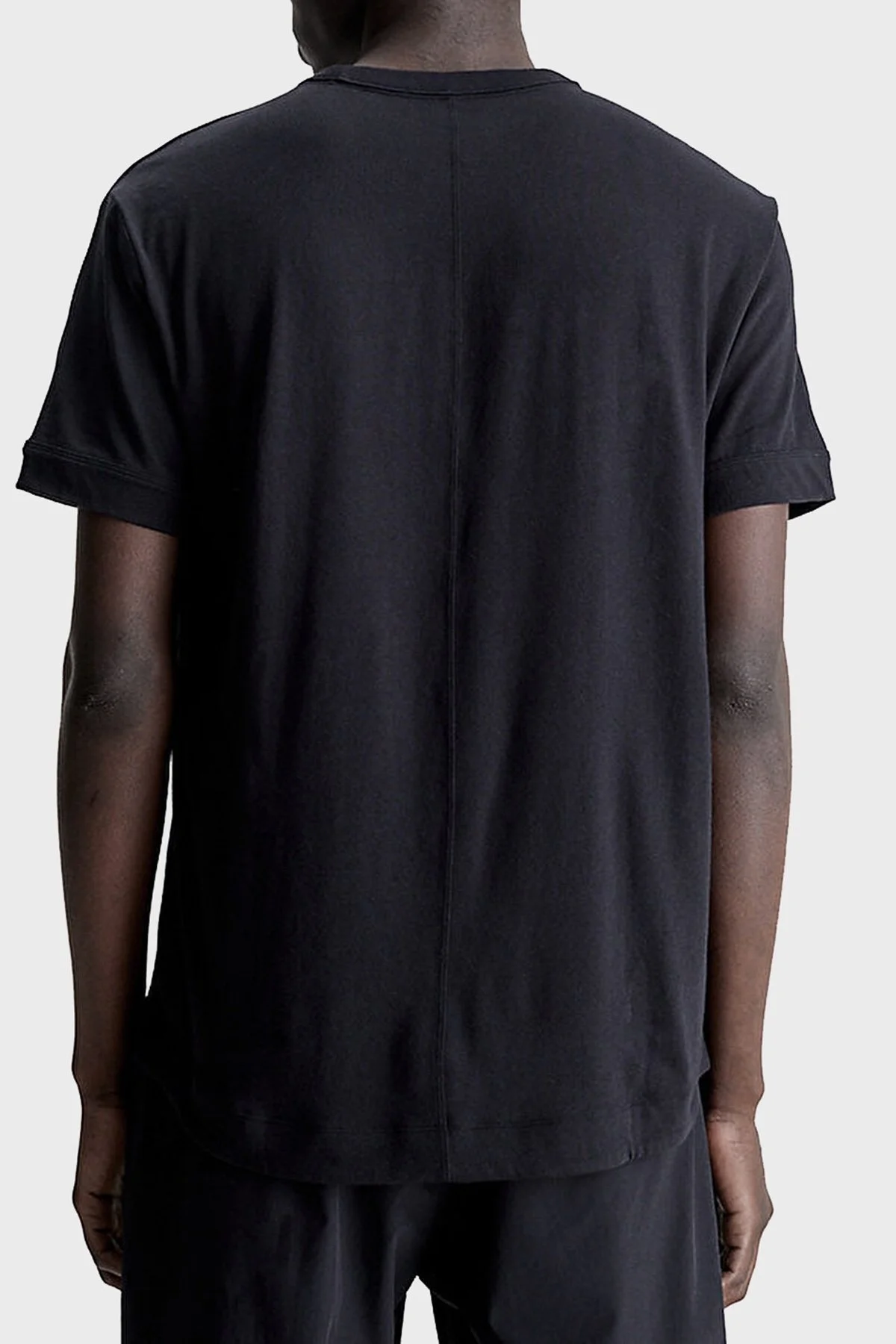 Calvin Klein Yumuşak Pamuklu Bisiklet Yaka Relaxed Fit 00GMS3K104BAE Erkek T Shirt 00GMS3K104 BAE SİYAH - 4