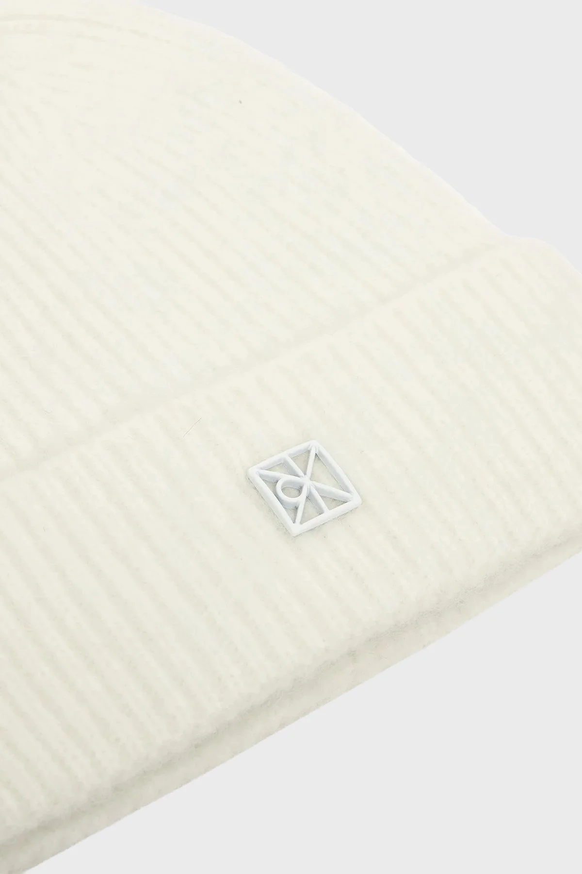 Calvin Klein Yün Karışımlı Ponpon Detaylı LV04D8067GQ7C Bayan Bere LV04D8067G Q7C BEYAZ - 3