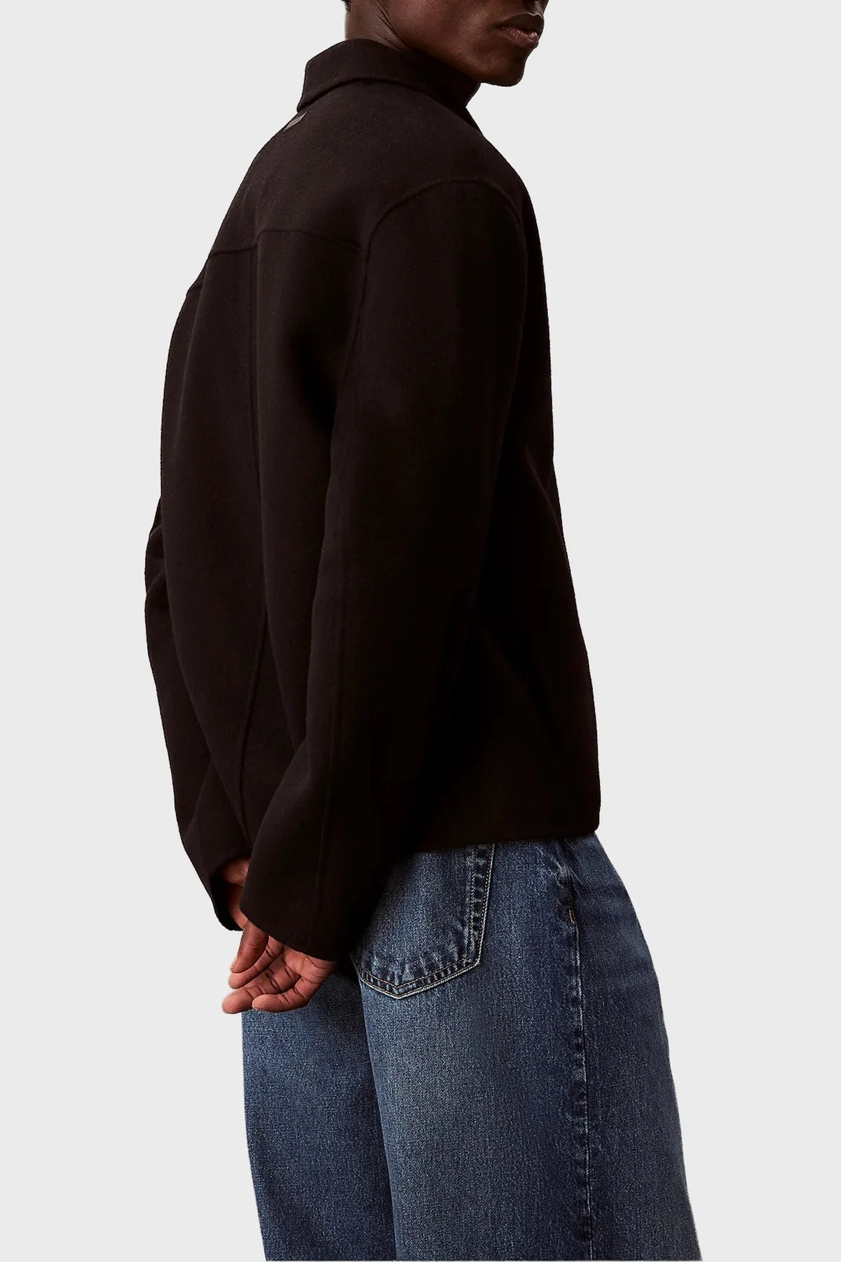 Calvin Klein Yün Karışımlı Regular Fit Fermuarlı LV04LD427GUB1 Erkek Ceket LV04LD427G UB1 SİYAH - 3