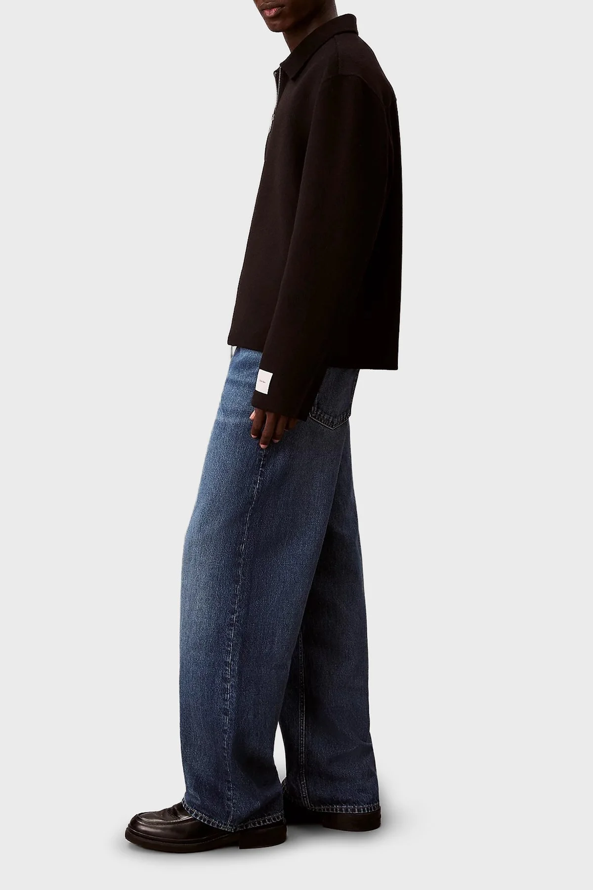 Calvin Klein Yün Karışımlı Regular Fit Fermuarlı LV04LD427GUB1 Erkek Ceket LV04LD427G UB1 SİYAH - 4