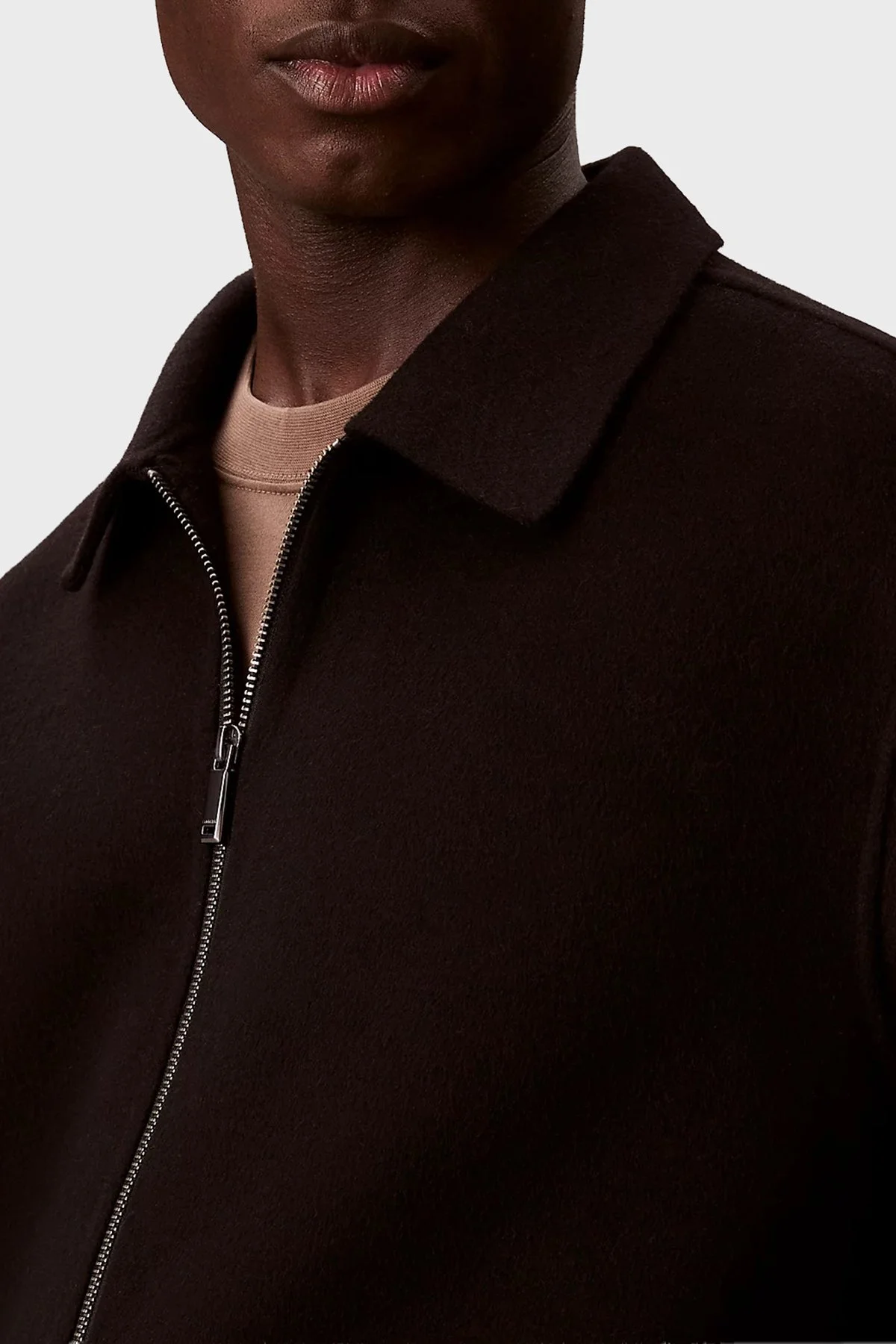 Calvin Klein Yün Karışımlı Regular Fit Fermuarlı LV04LD427GUB1 Erkek Ceket LV04LD427G UB1 SİYAH - 5