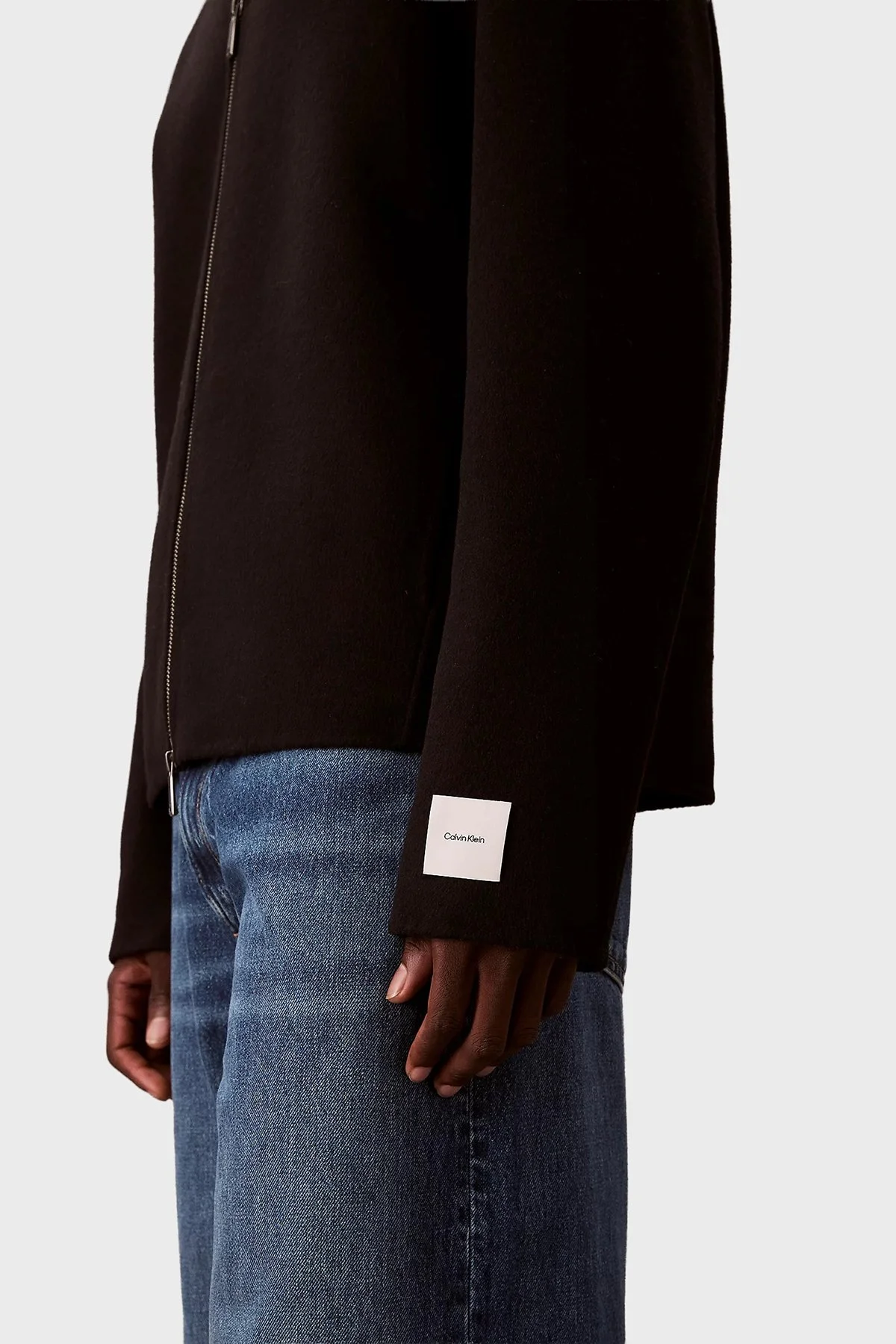 Calvin Klein Yün Karışımlı Regular Fit Fermuarlı LV04LD427GUB1 Erkek Ceket LV04LD427G UB1 SİYAH - 6