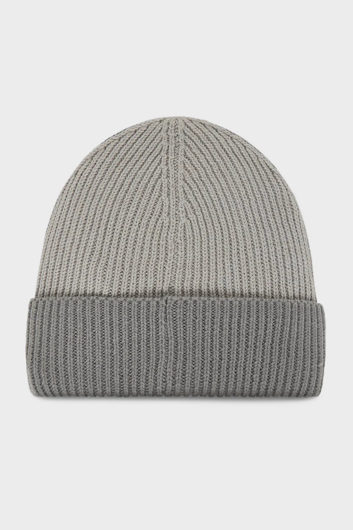 Calvin Klein Yün ve Kaşmir Karışımlı Logolu LV04D8029GQBW Erkek Bere LV04D8029G QBW GRİ - 3