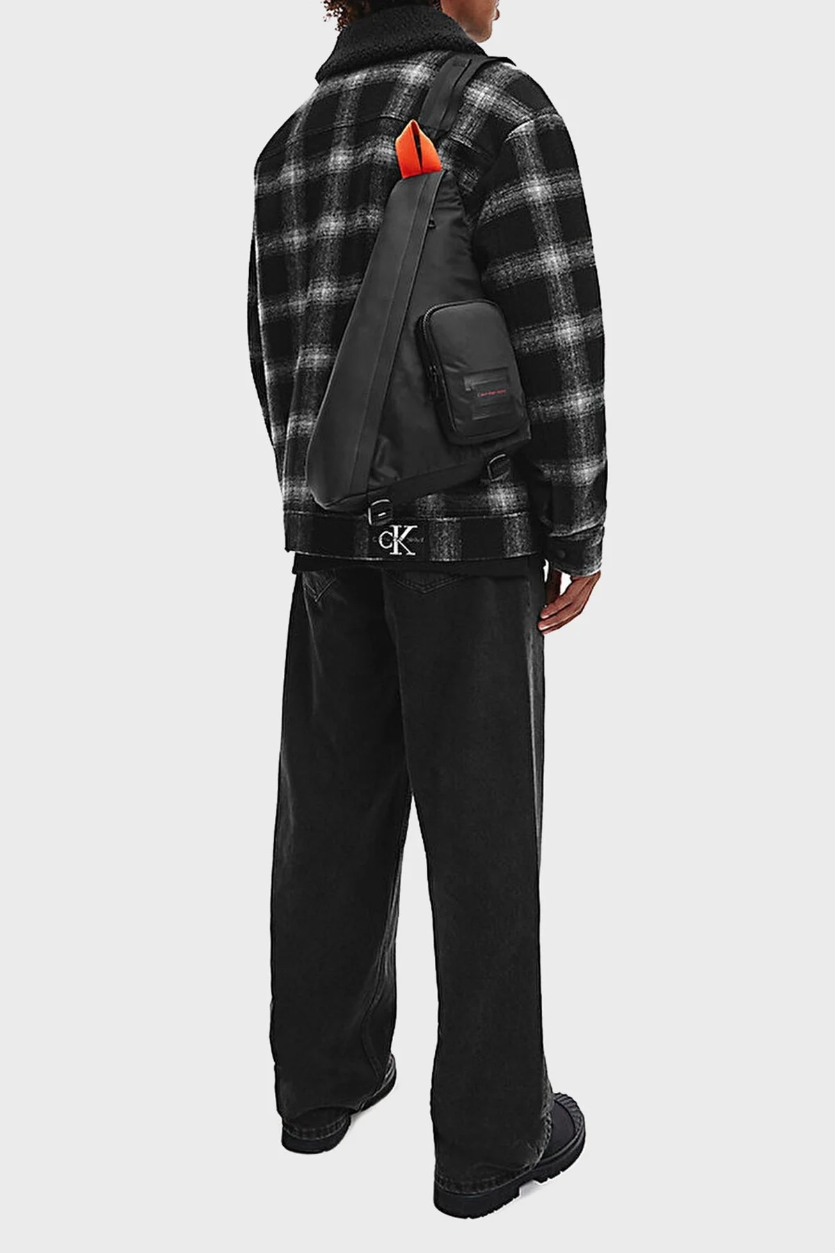 Calvin Klein Yünlü Relaxed Fit İçi Yumuşak Kürklü Erkek Mont J30J322219 BEH SİYAH - 3