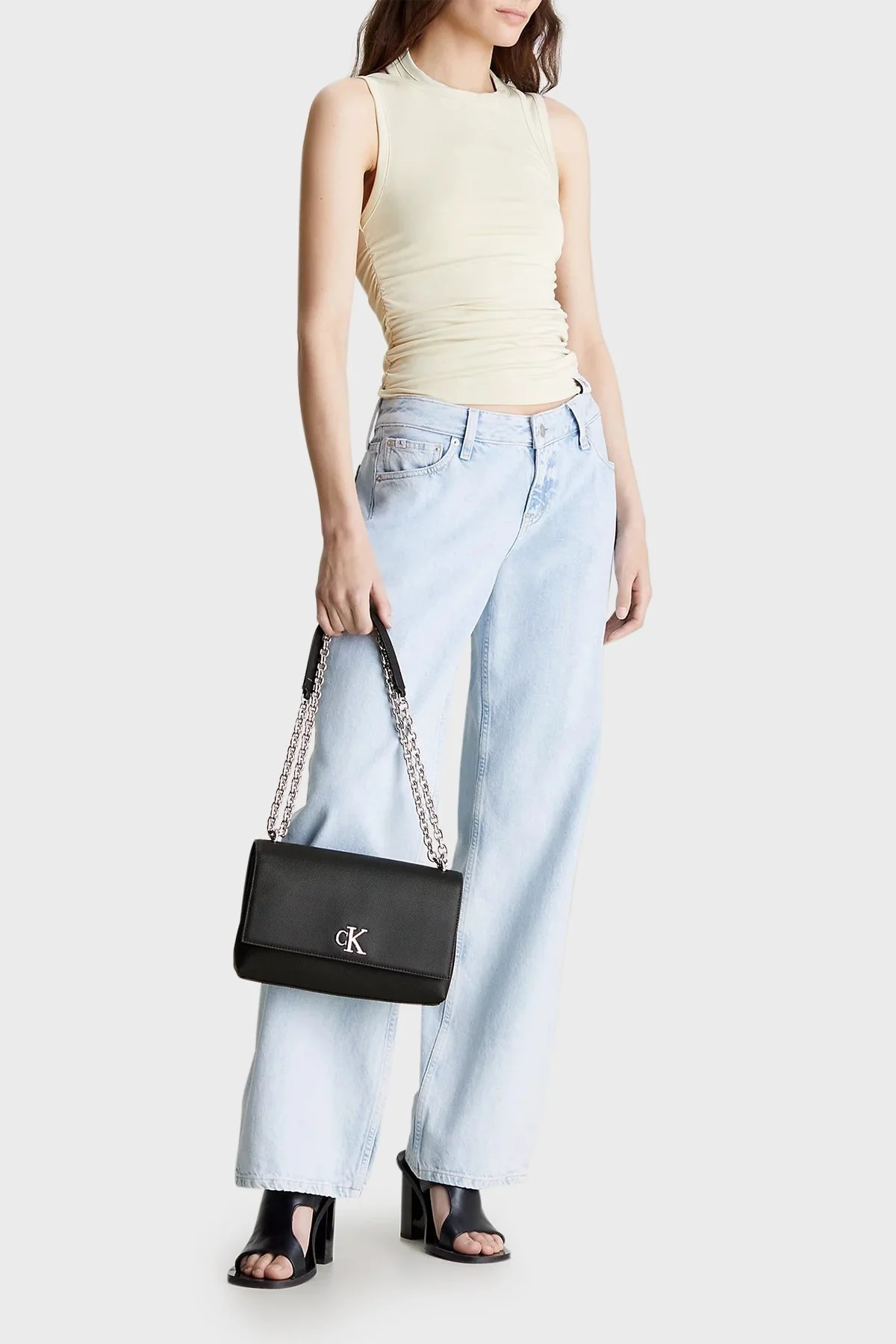 Calvin Klein Zincir Askılı K60K611951BEH Bayan Çanta K60K611951 BEH SİYAH - 2