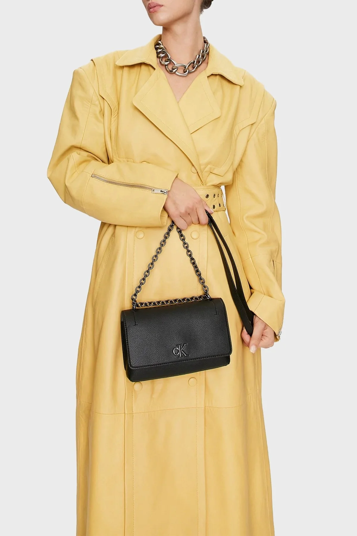 Calvin Klein Zincir Askılı K60K6122330GR Bayan Çanta K60K612233 0GR SİYAH - 2