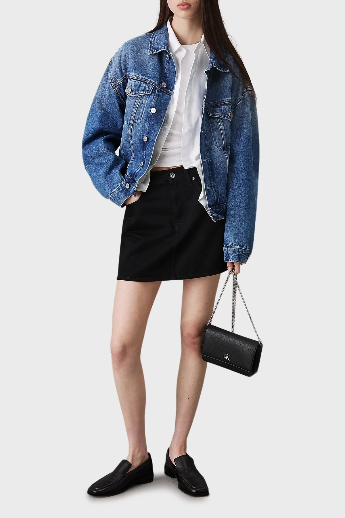 Calvin Klein Zincir Askılı K60K612260BEH Bayan Cüzdan K60K612260 BEH SİYAH - 8