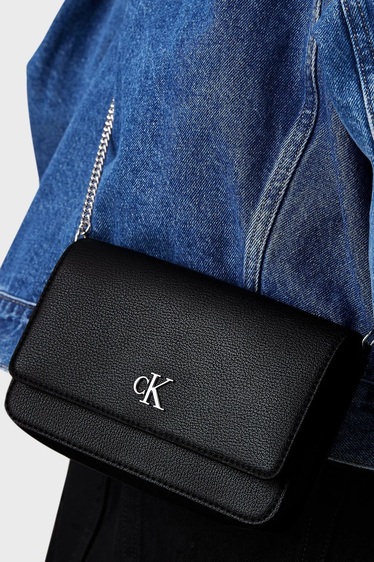 Calvin Klein Zincir Askılı K60K612260BEH Bayan Cüzdan K60K612260 BEH SİYAH - 9