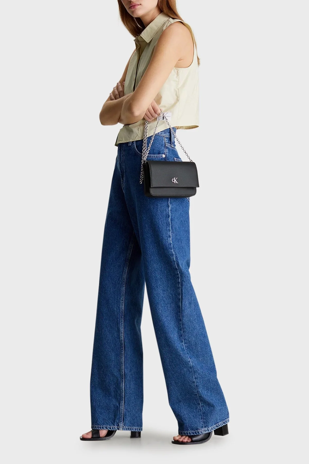 Calvin Klein Zincir Askılı Mini K60K611971BEH Bayan Çanta K60K611971 BEH SİYAH - 2