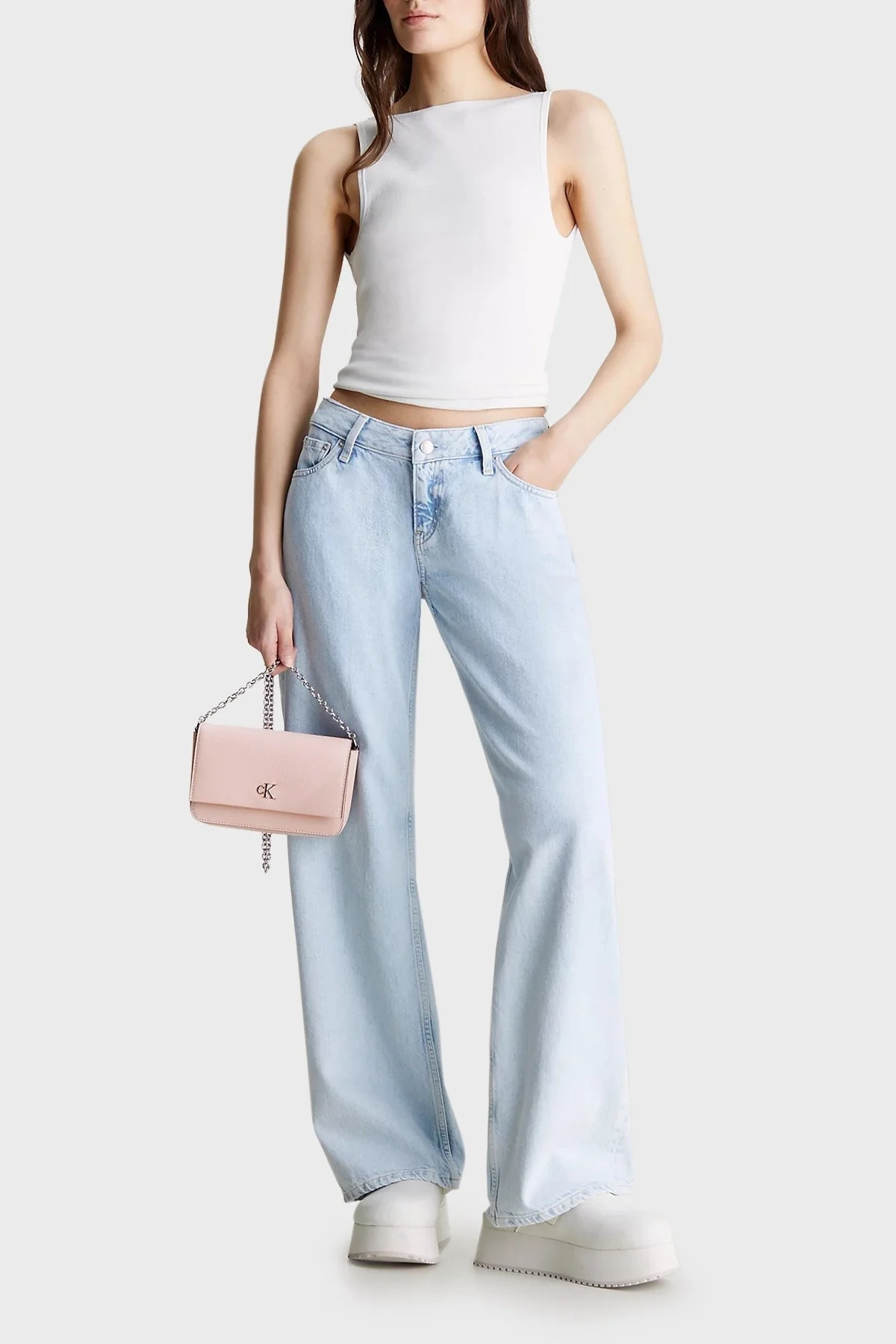 Calvin Klein Zincir Askılı Mini K60K611971TFT Bayan Çanta K60K611971 TFT PEMBE - 2