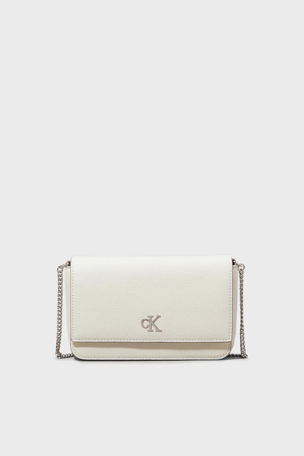 Calvin Klein Zincir Askılı Portföy LV04K1027GCJH Bayan Cüzdan LV04K1027G CJH BEYAZ - 1